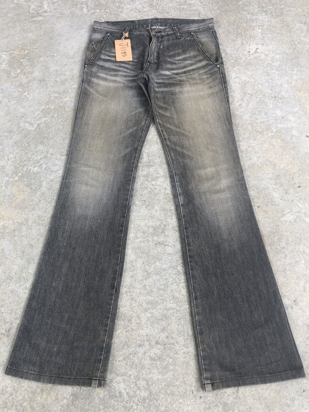 If Six Was Nine Japanese Abahouse Flared Jeans Mud Wash Distressed Jeans Size US 30 / EU 46 - 1 Thumbnail