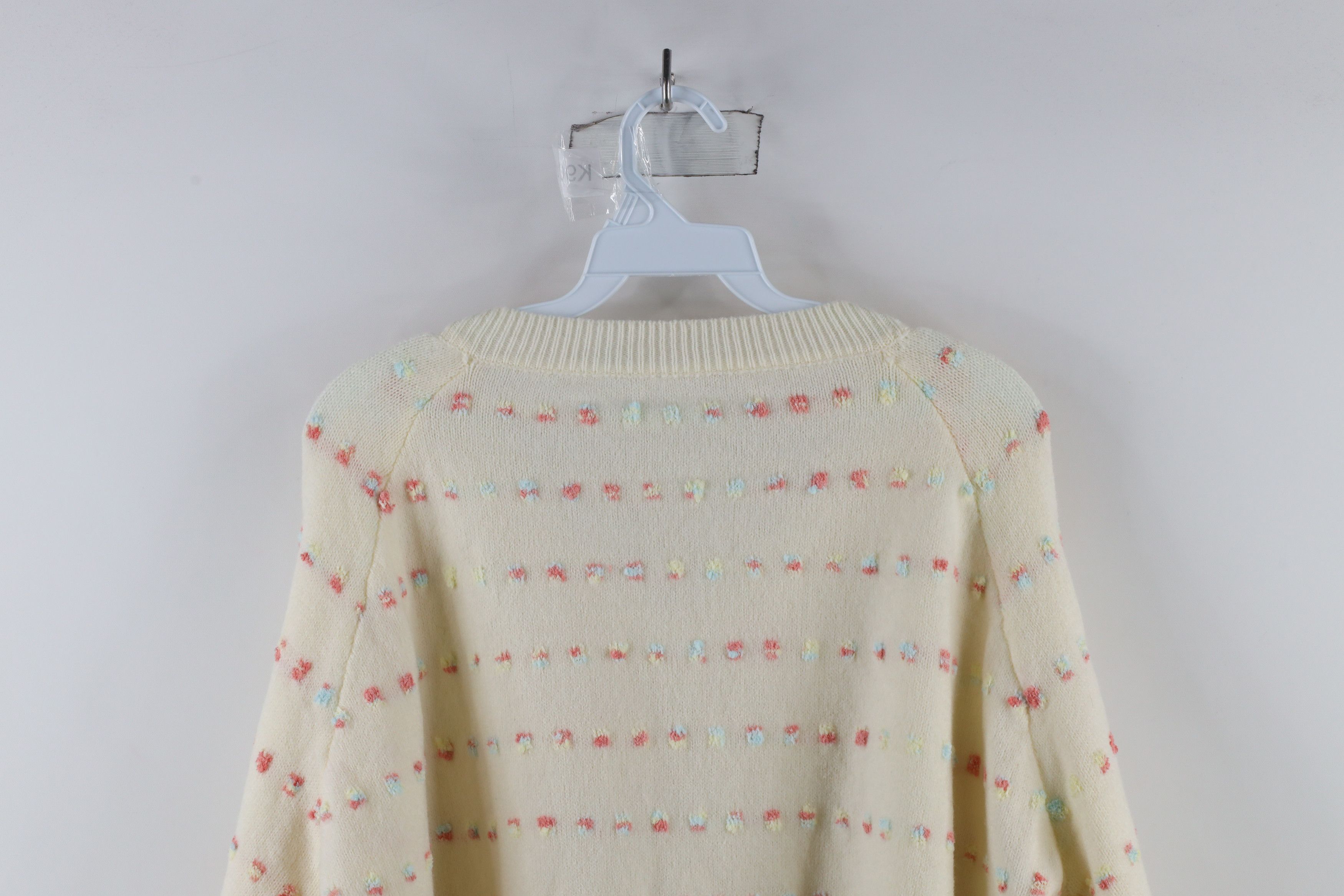 Vintage Vintage 90s Streetwear Knit Flared Sleeve Sweater Pastel Size XL / US 12-14 / IT 48-50 - 6 Thumbnail