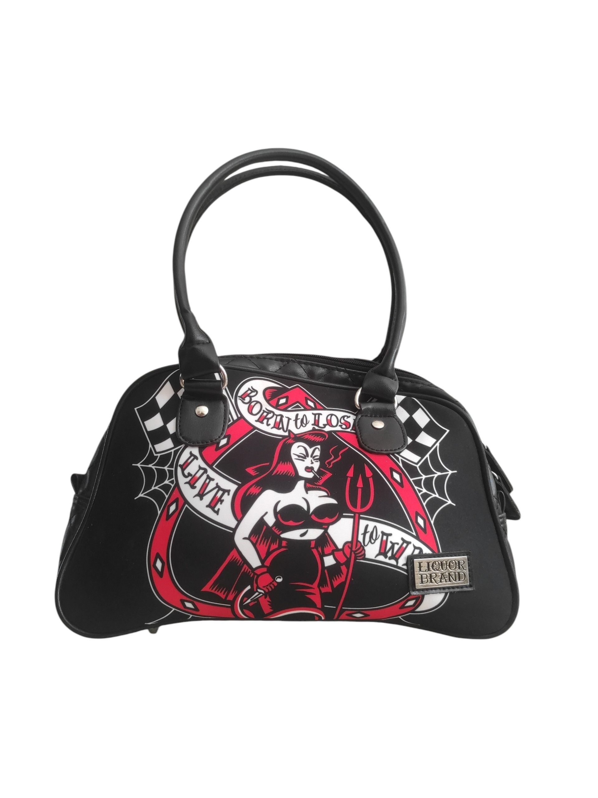 Other Small Liquor Brand Born to Lose Pin-Up Rockabilly Handbag Size ONE SIZE - 2 Thumbnail