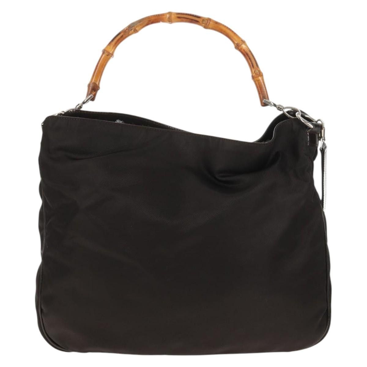 Gucci GUCCI Bamboo Hand Bag Nylon Brown Size ONE SIZE - 2 Thumbnail