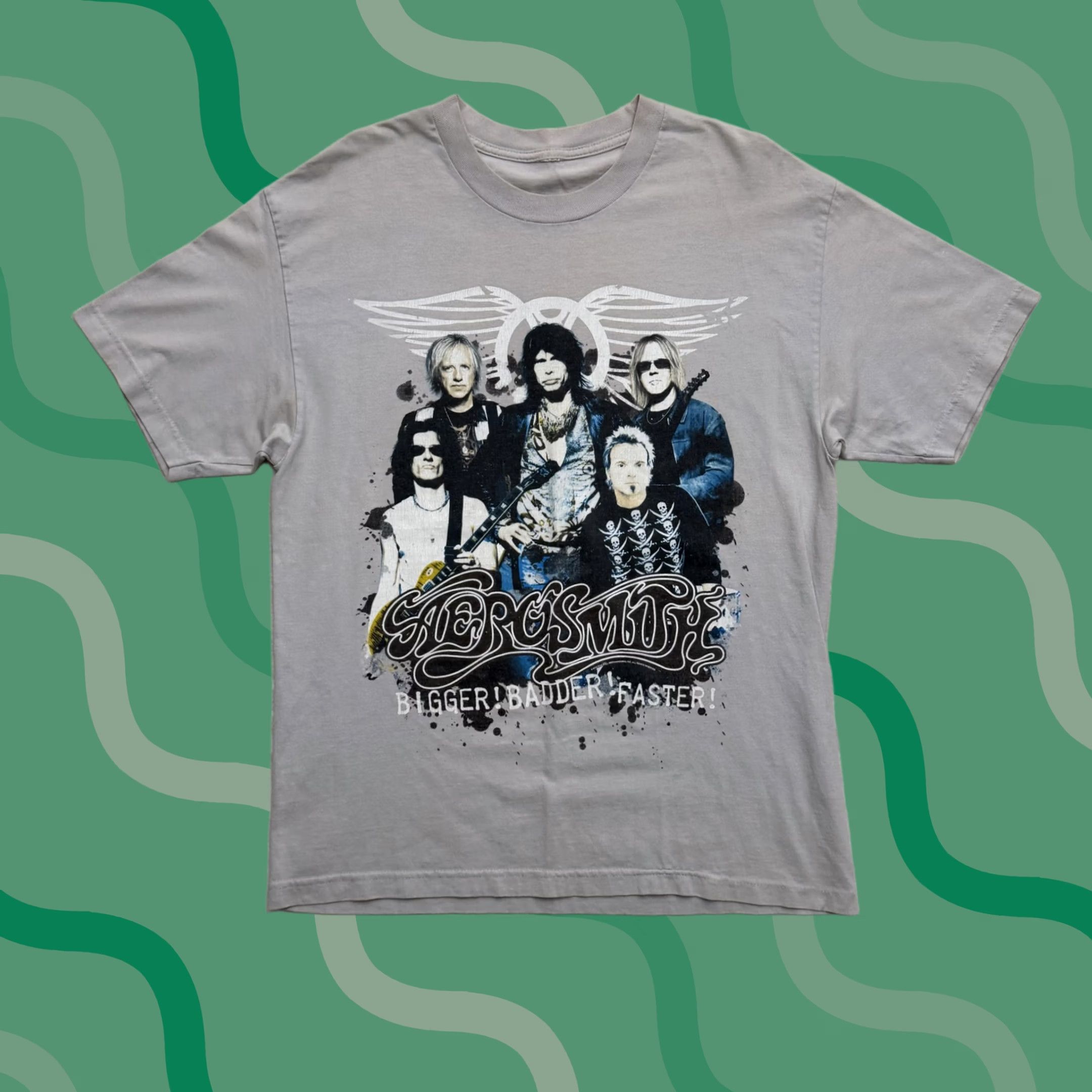 Aerosmith VINTAGE Aerosmith Y2K 2010 Bigger Badder Faster Tour Shirt Mens Large Rock Band Shirt Size US L / EU 52-54 / 3 - 1 Thumbnail