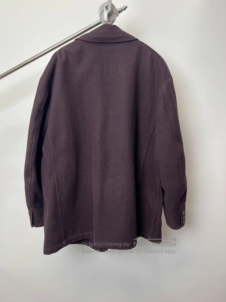 Yohji Yamamoto YOHJI YAMAMOTO Purple Wool Blend Coat Size US L / EU 52-54 / 3 - 6 Thumbnail