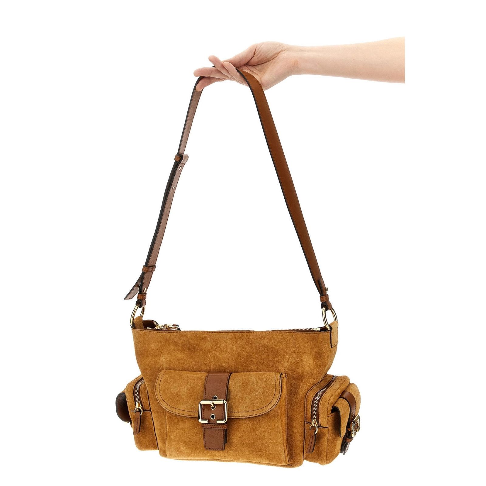 Chloe Chloe Camera Brown Suede Shoulder Bag New & Authentic Size ONE SIZE - 2 Thumbnail