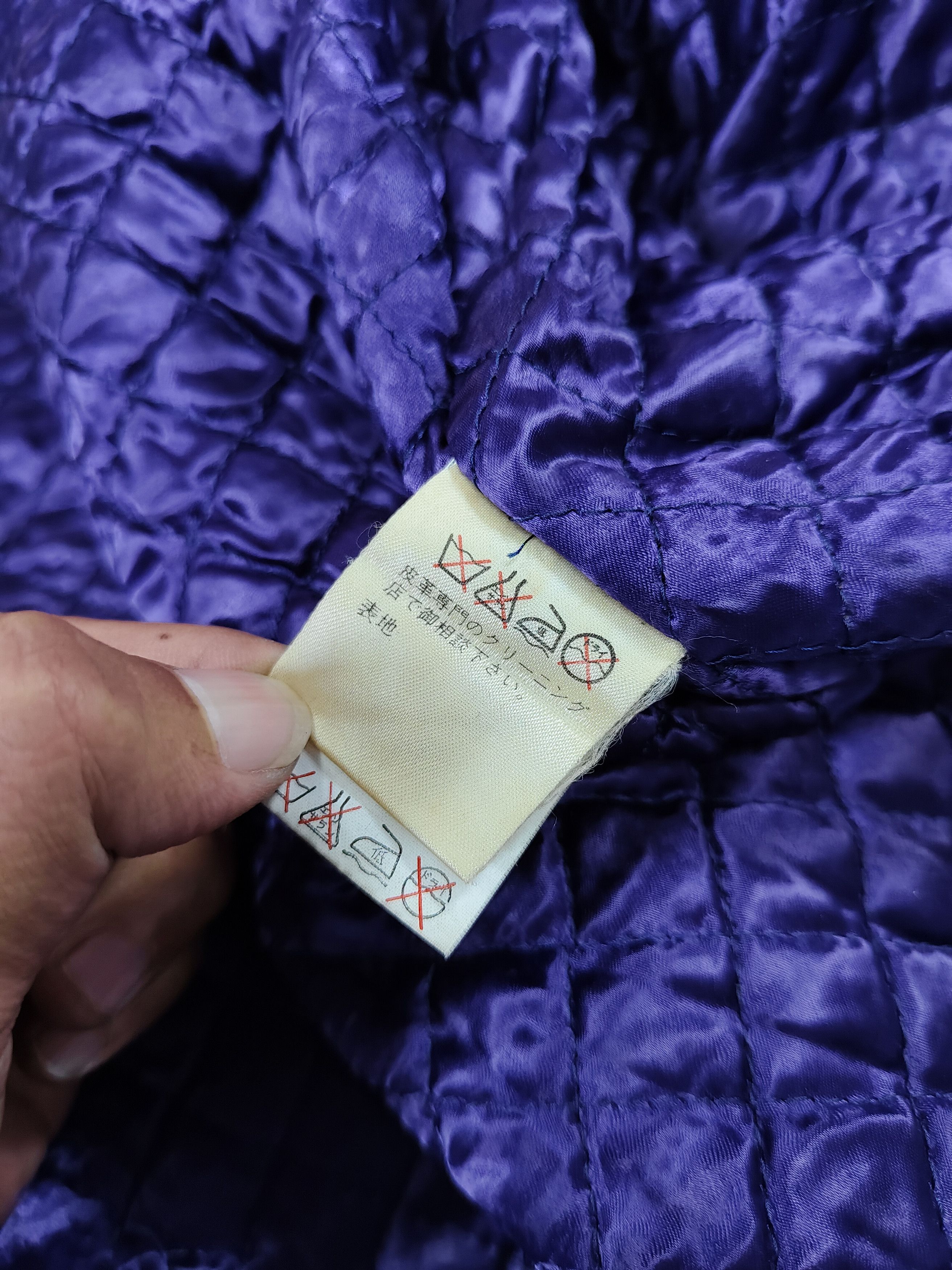 Kansai Yamamoto ARCHIVE📕80s Kansai O2 Tribal Embossed Leather Jacket Size US L / EU 52-54 / 3 - 9 Thumbnail