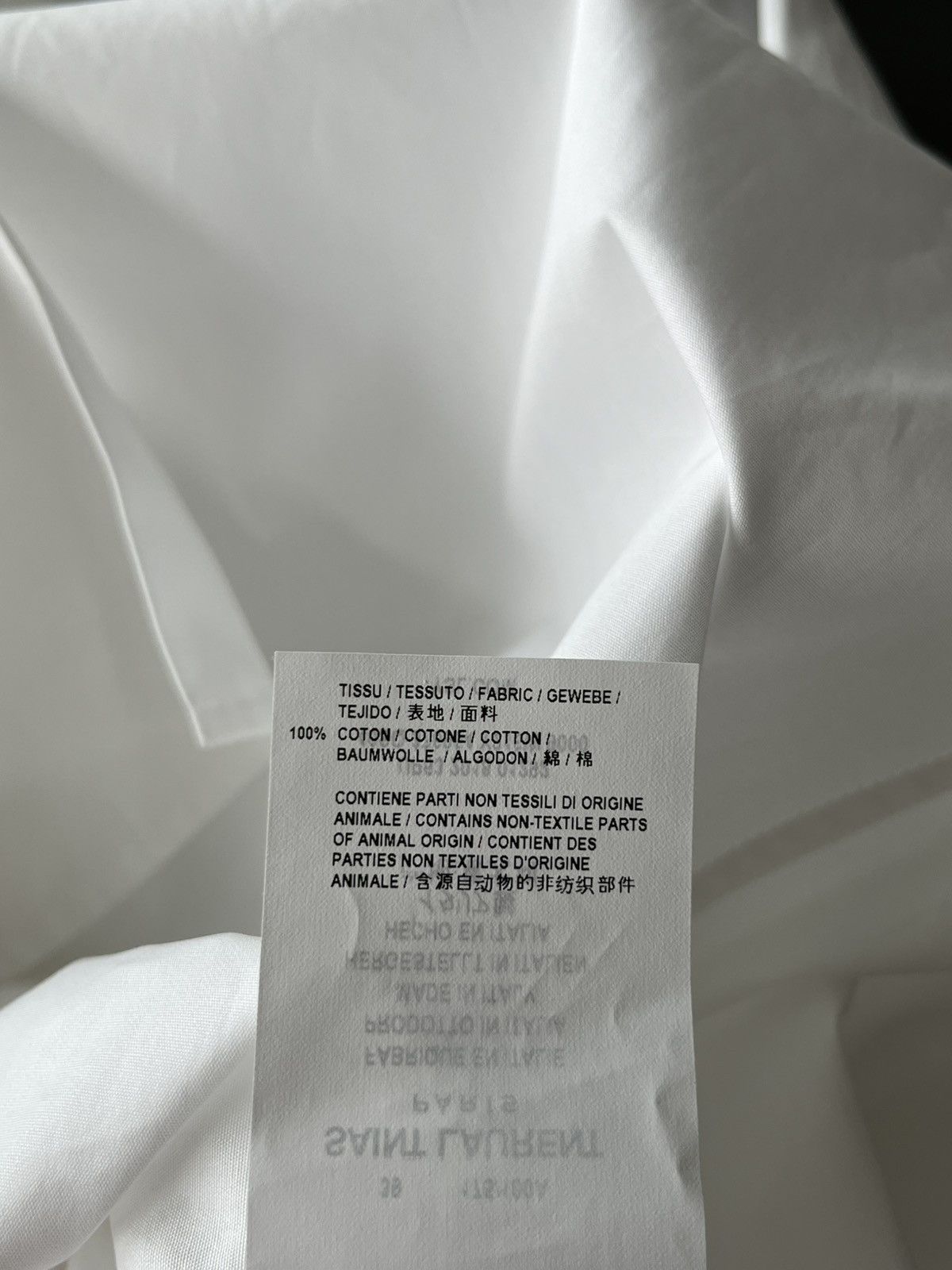 Hedi Slimane × Saint Laurent Paris × Yves Saint Laurent Super Rare Brand New Yves Hedi Skinny Collar Dressy Shirt Size US M / EU 48-50 / 2 - 7 Thumbnail