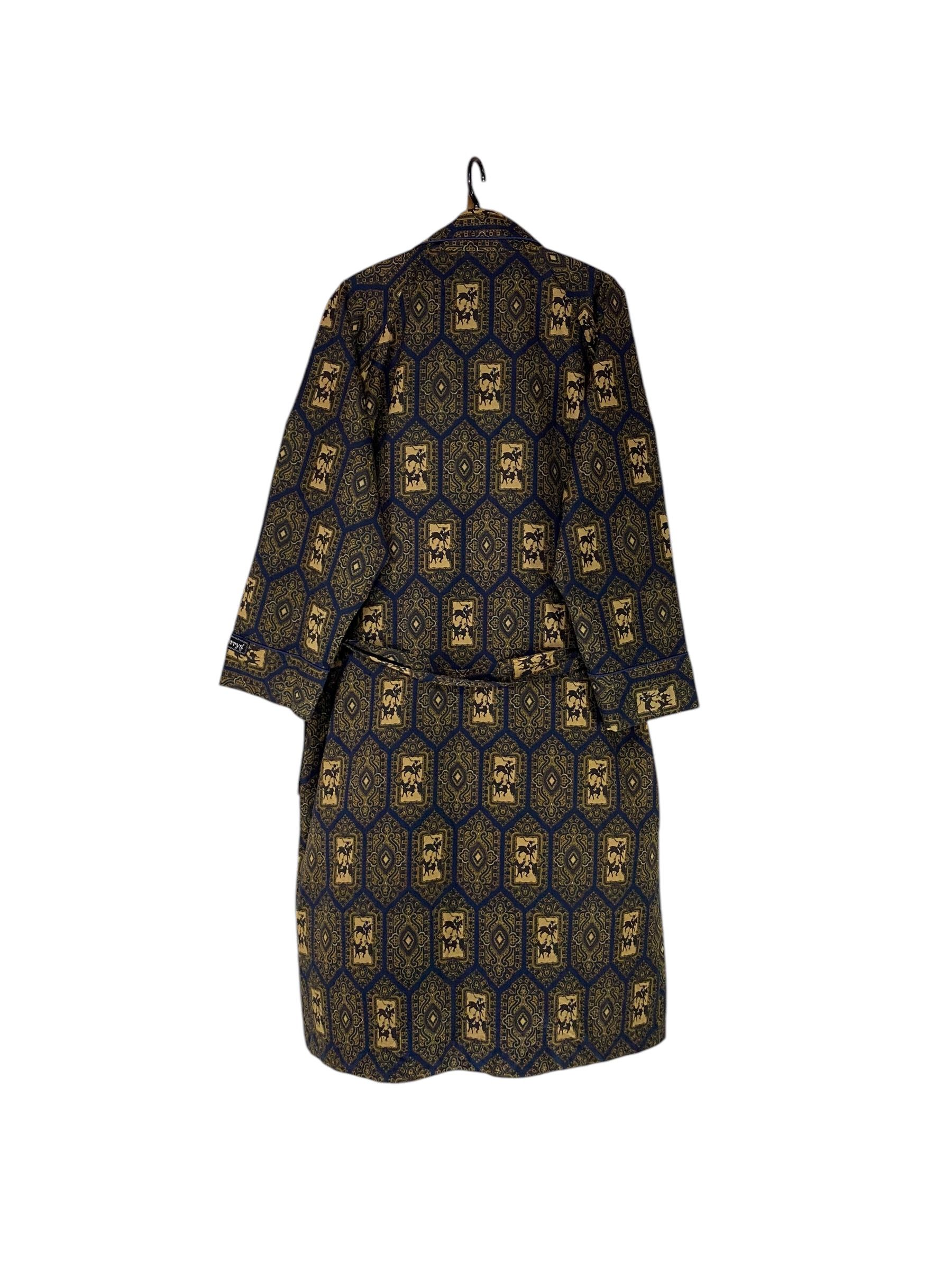 Burberry × Burberry Prorsum × Designer 90s Burberrys polo equestrian allover print dressing gown Size US L / EU 52-54 / 3 - 2 Thumbnail