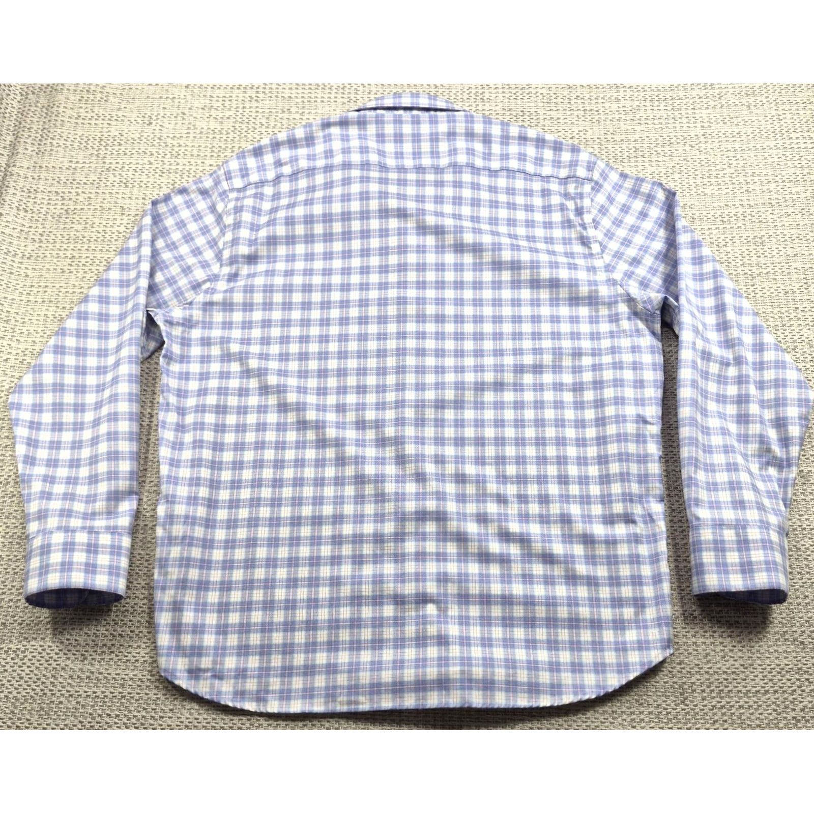 Vintage Twillory Button Up Shirt Mens 2XL Blue Check Long Sleeve Stretch Casual Preppy Size US XXL / EU 58 / 5 - 7 Thumbnail