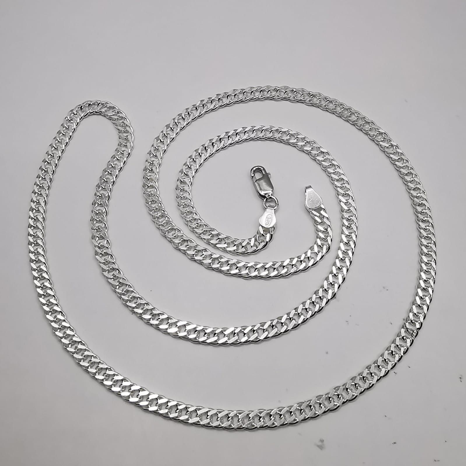 Sterling Silver Vintage Jewelry Chain, 925 Sterling Silver, Signed 13,58g Size ONE SIZE - 1 Thumbnail