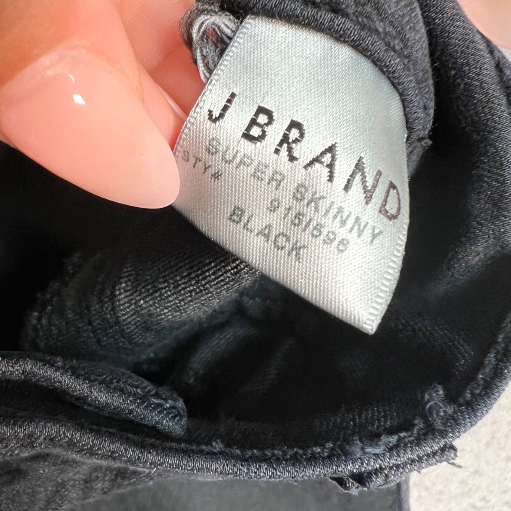 J Brand J Brand Jeans Womens Black Super Skinny Size 29 Cotton Blend Denim Size 29" - 3 Thumbnail