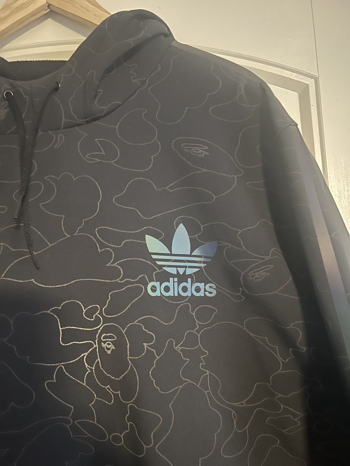 Adidas × Bape Bape X Adidas Tech Hoodie Size US XL / EU 56 / 4 - 2 Thumbnail
