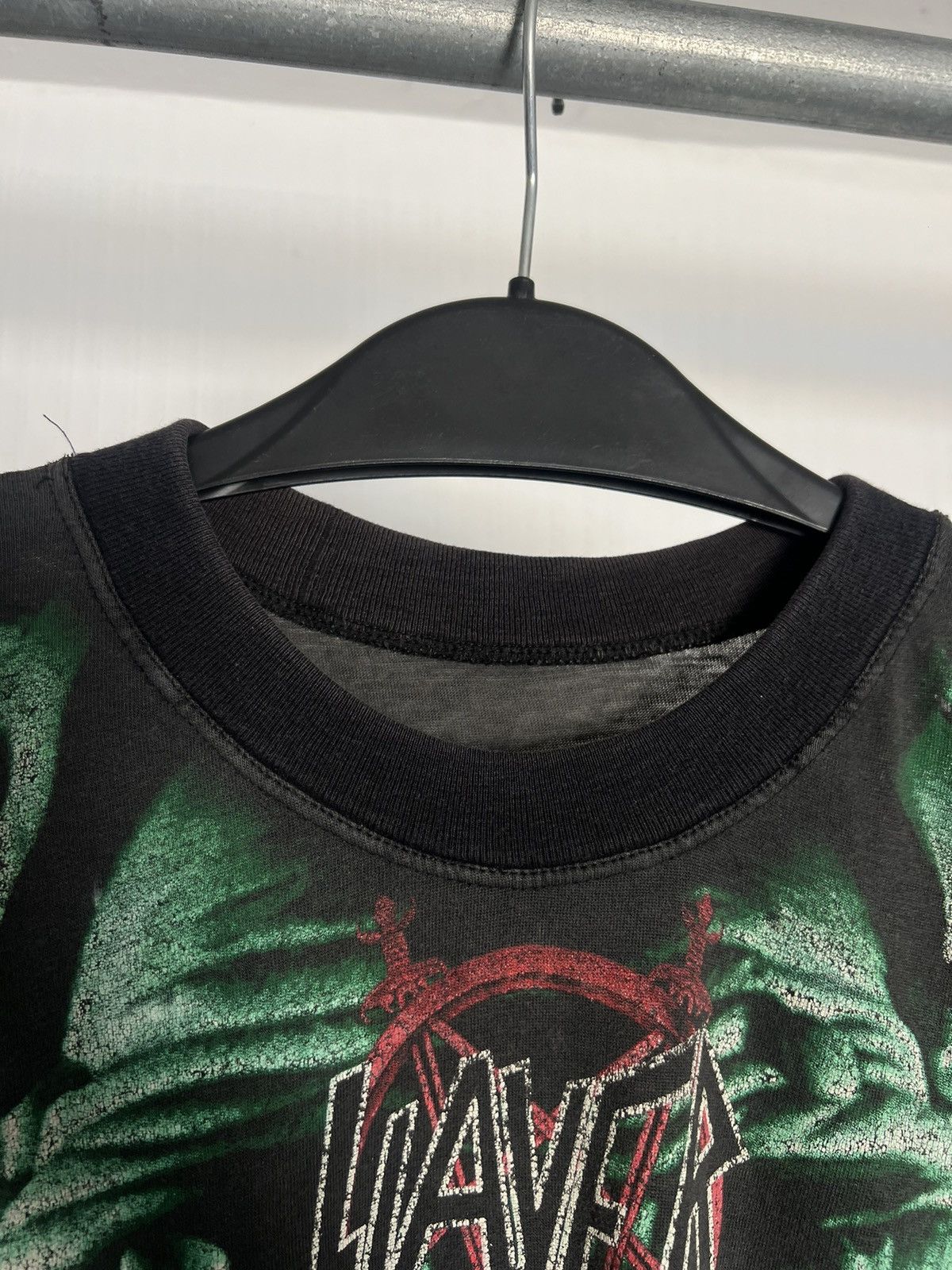 Slayer Vintage 1996 Slayer Root All Evil All Over Print T shirt Size US L / EU 52-54 / 3 - 3 Thumbnail