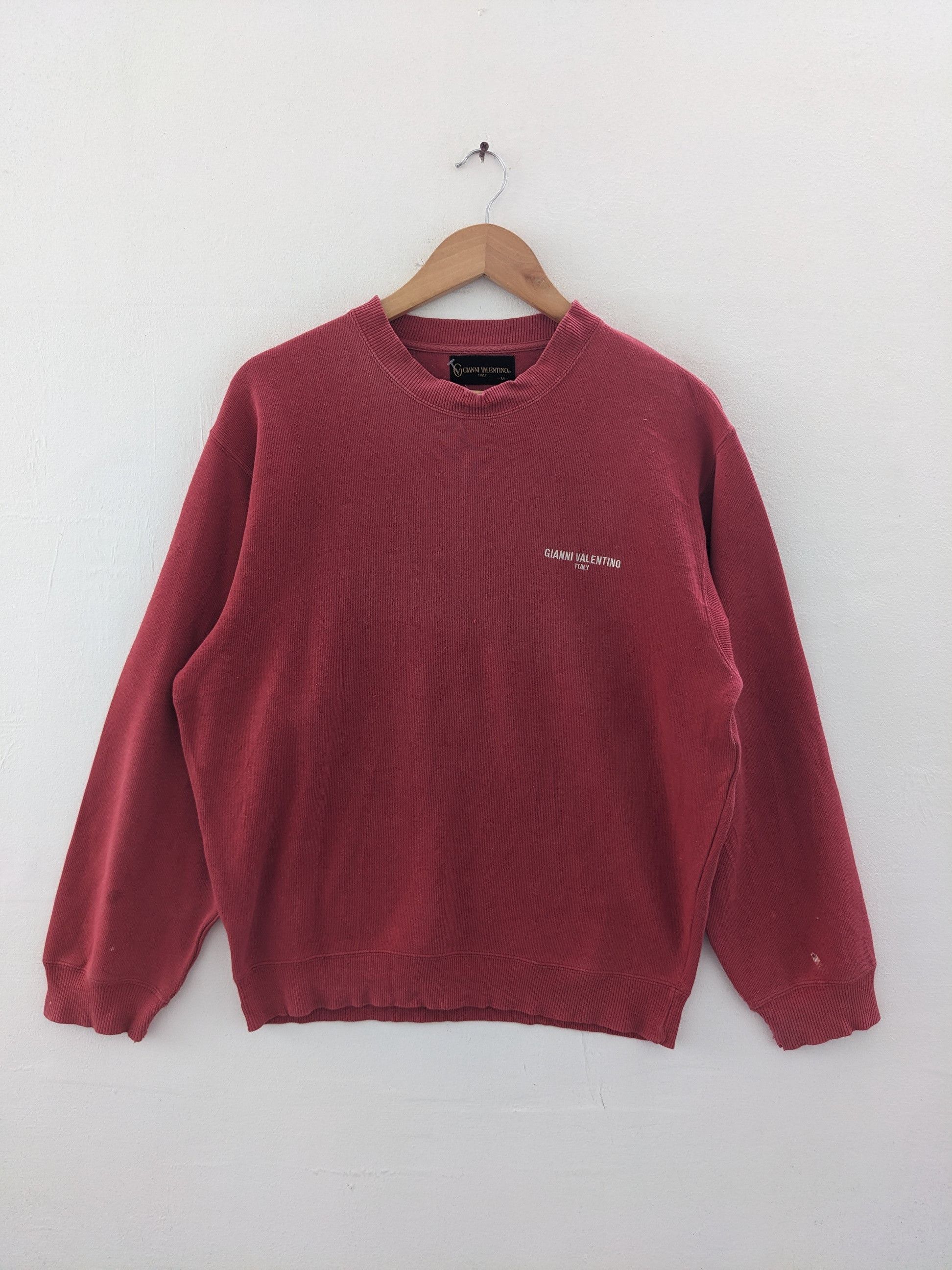 Vintage Vintage Gianni Valentino Sweatshirt Faded Distressed Size US M / EU 48-50 / 2 - 2 Thumbnail