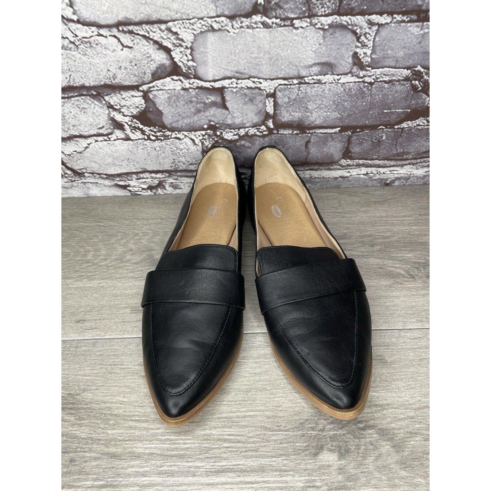 Other Dr. Scholls Original Collection Ashah Black Leather Pointed Size US 7.5 / IT 37.5 - 18 Thumbnail