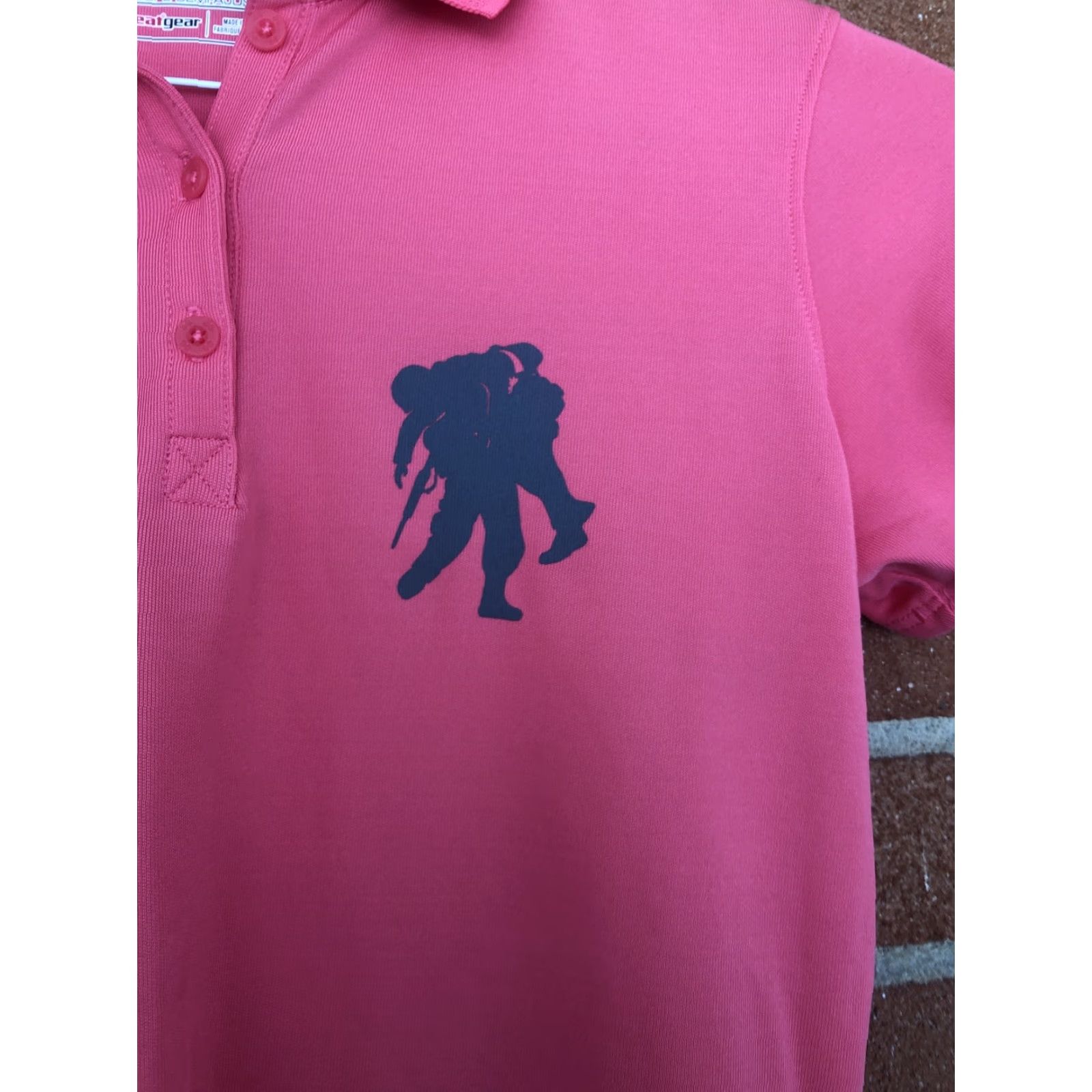 Under Armour Under Armour Polo Shirt Womens S Pink Short Sleeve Collared Button Logo Casual Athletic Size S / US 4 / IT 40 - 2 Thumbnail
