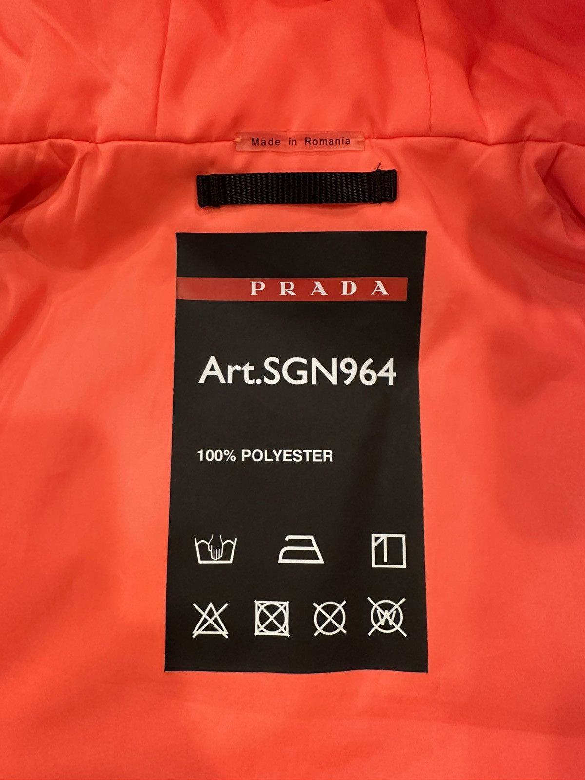 Prada Prada Linea Logo Stripe Linea Rossa 2018 Tech Orange Jacket Size US M / EU 48-50 / 2 - 12 Thumbnail