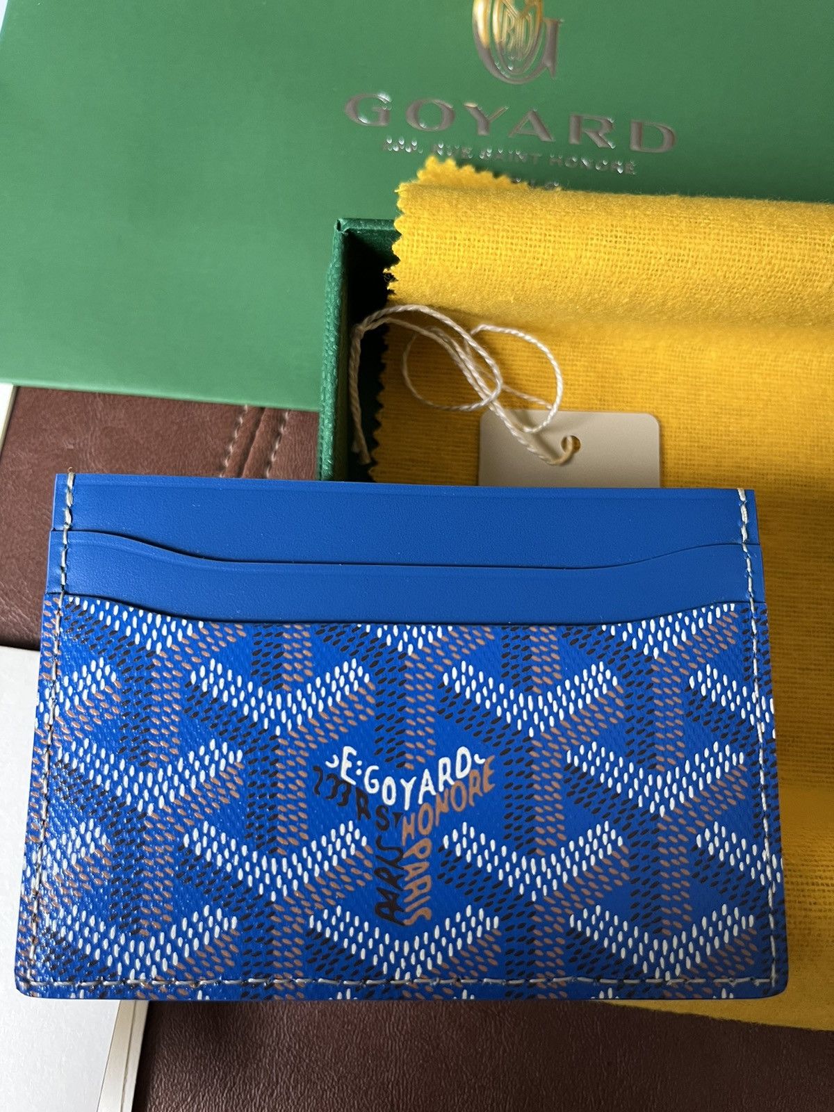 Goyard Brand New Giftable Goyard Leather Card Holder Size ONE SIZE - 18 Thumbnail