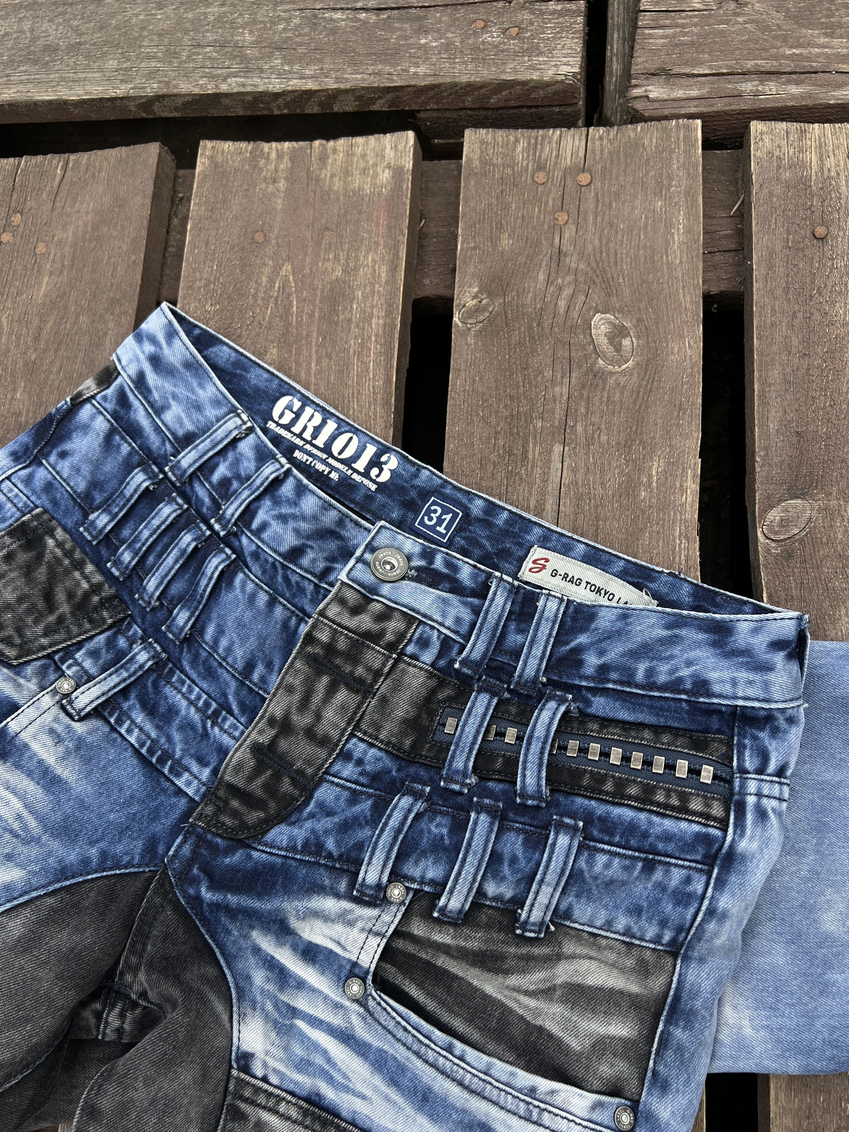 Japanese Brand Japrag Japan Denim Japanese Style Vintage Avant Garde jeans Size US 31 - 11 Thumbnail