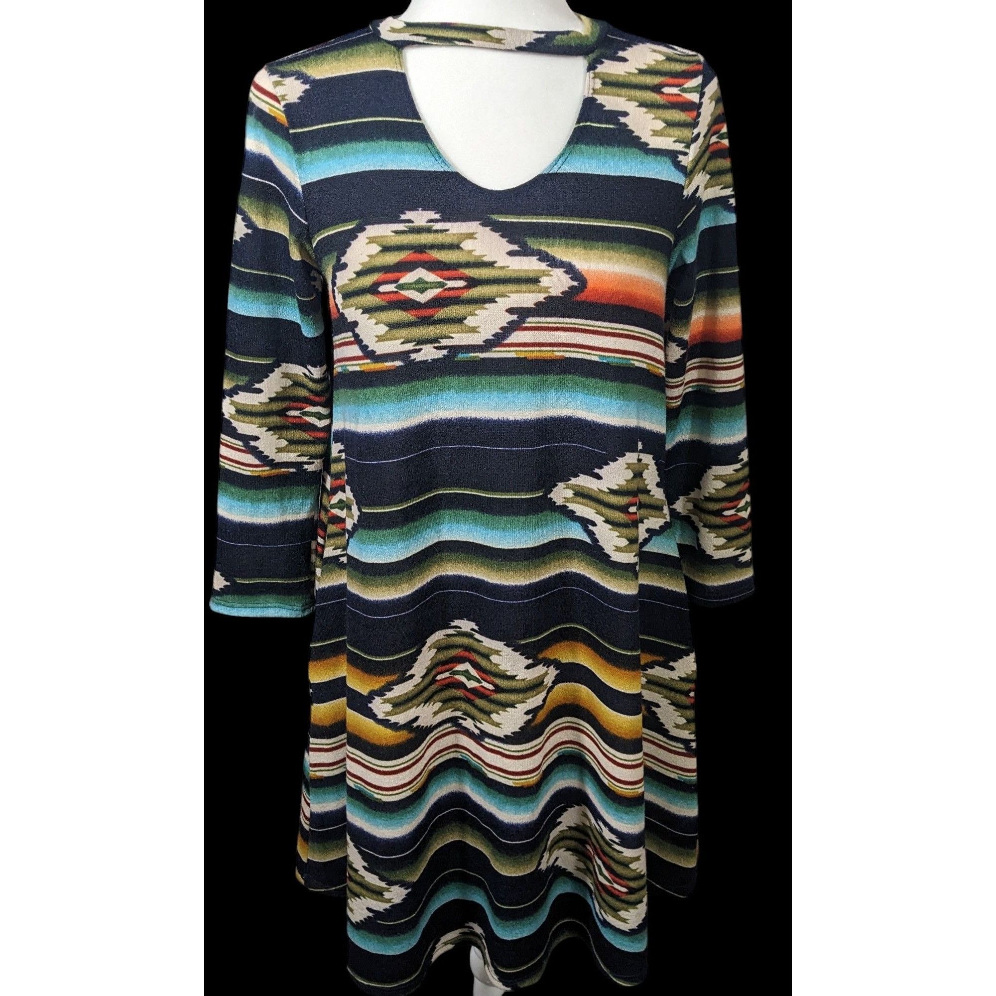 Other C.R.O. Brooklyn New York Southwestern Keyhole Dress Size Sma Size S / US 4 / IT 40 - 1 Thumbnail