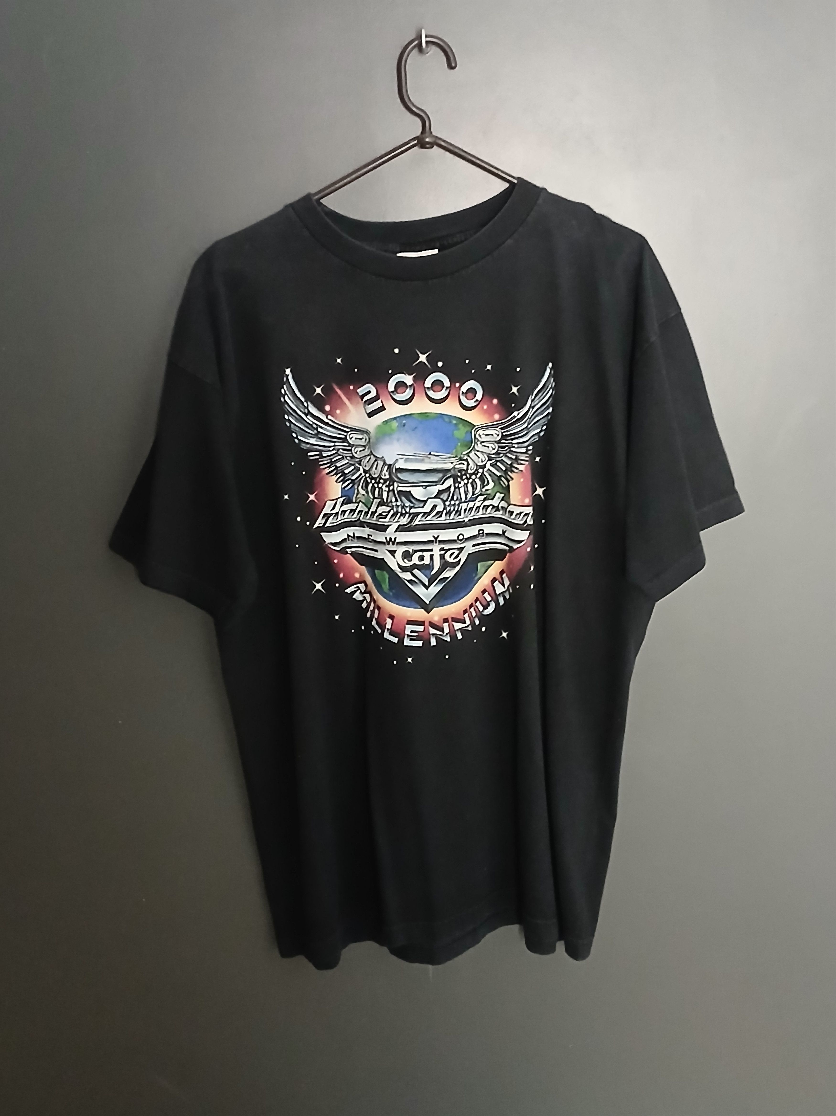 Harley Davidson × Vintage Vintage 2000 Harley Davidson Racing Moto T-Shirt Size US XL / EU 56 / 4 - 1 Thumbnail