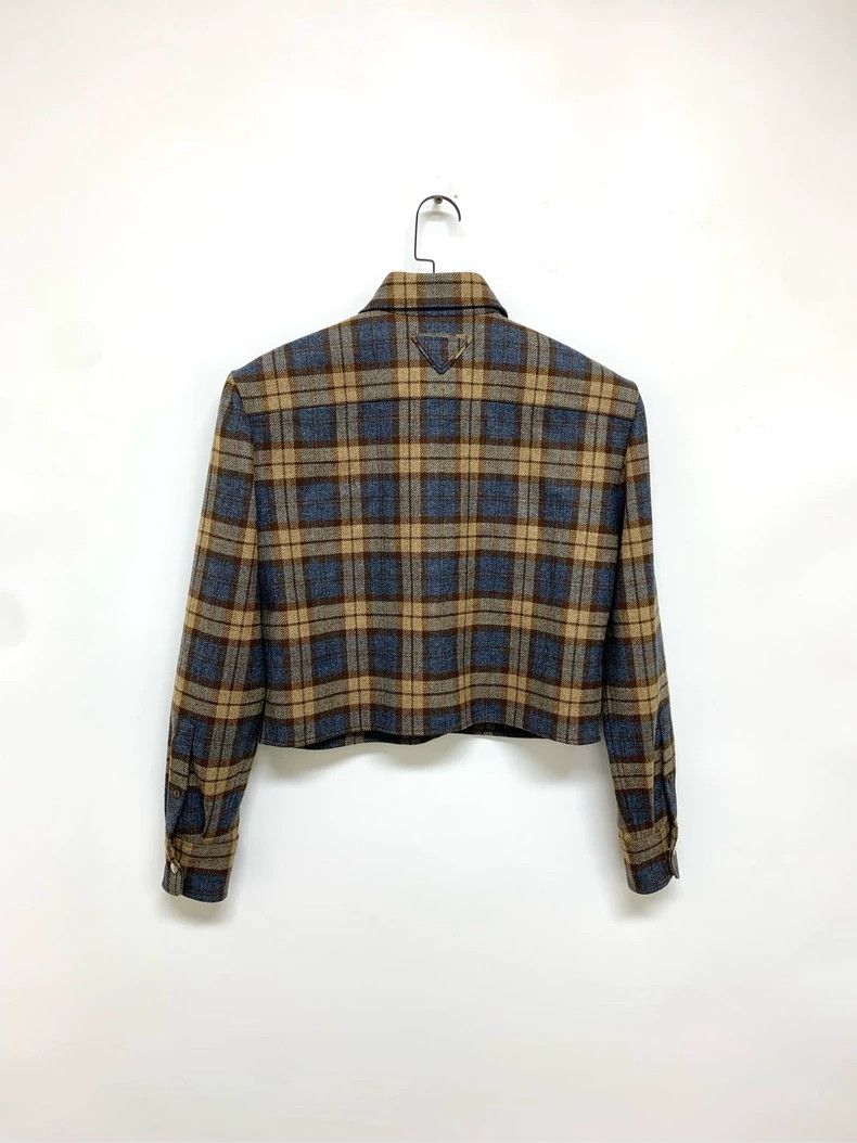 Prada Prada Plaid wool jacket 2501-Nextarrow Size XXS / US 00 / IT 34 - 2 Thumbnail
