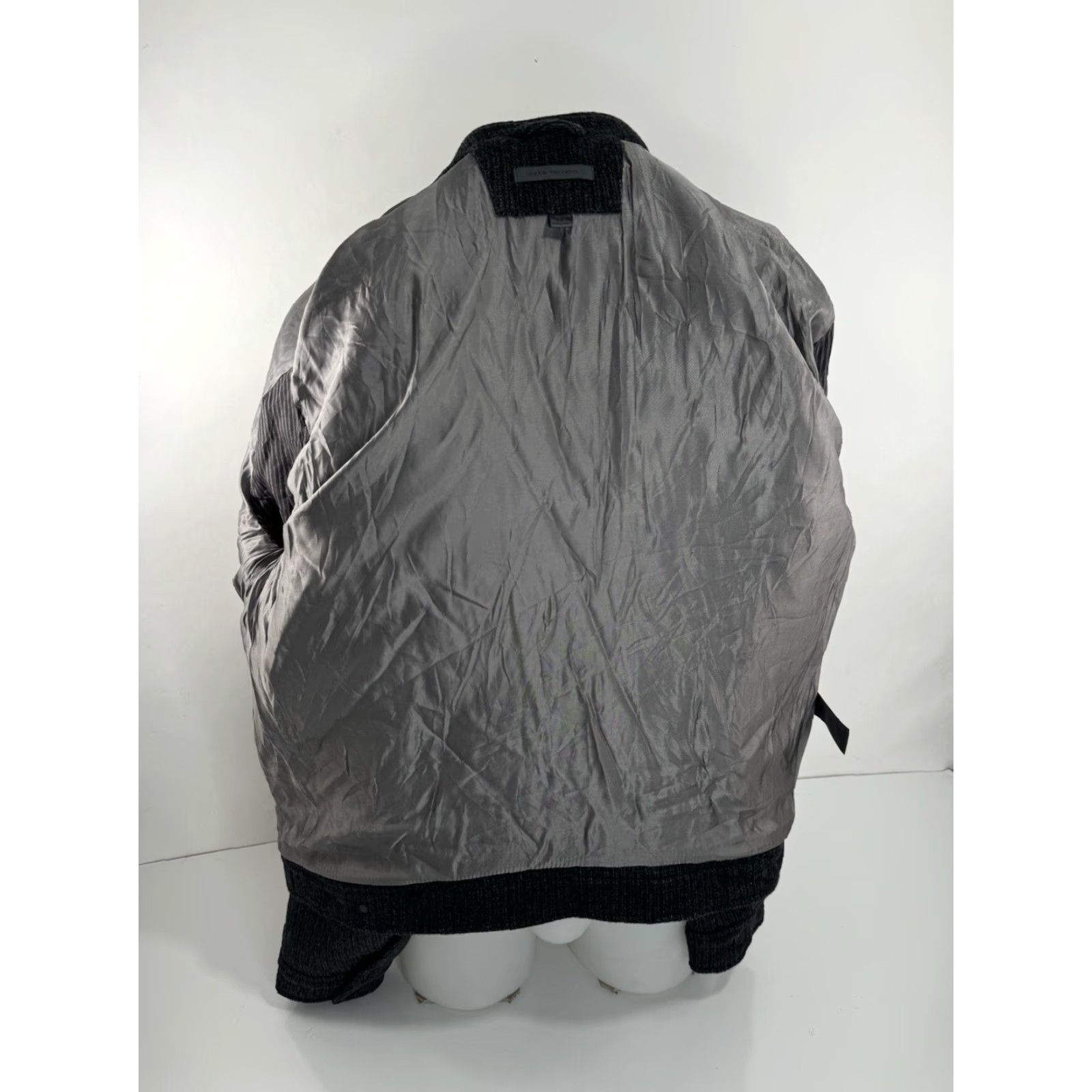 John Varvatos John Varvatos Jacket Wool Blend Zip Mens L Gray Bomber Size US L / EU 52-54 / 3 - 4 Thumbnail