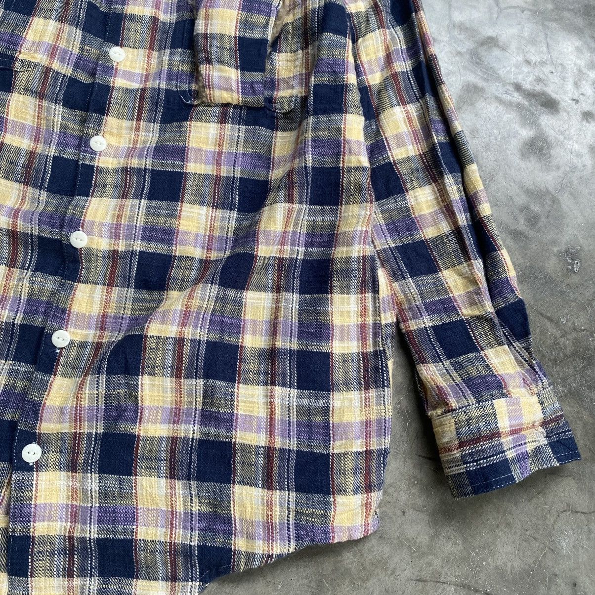 Issey Miyake 2000s Ne-net By Issey Miyake Plaid Button Up Shirts Size US M / EU 48-50 / 2 - 6 Thumbnail