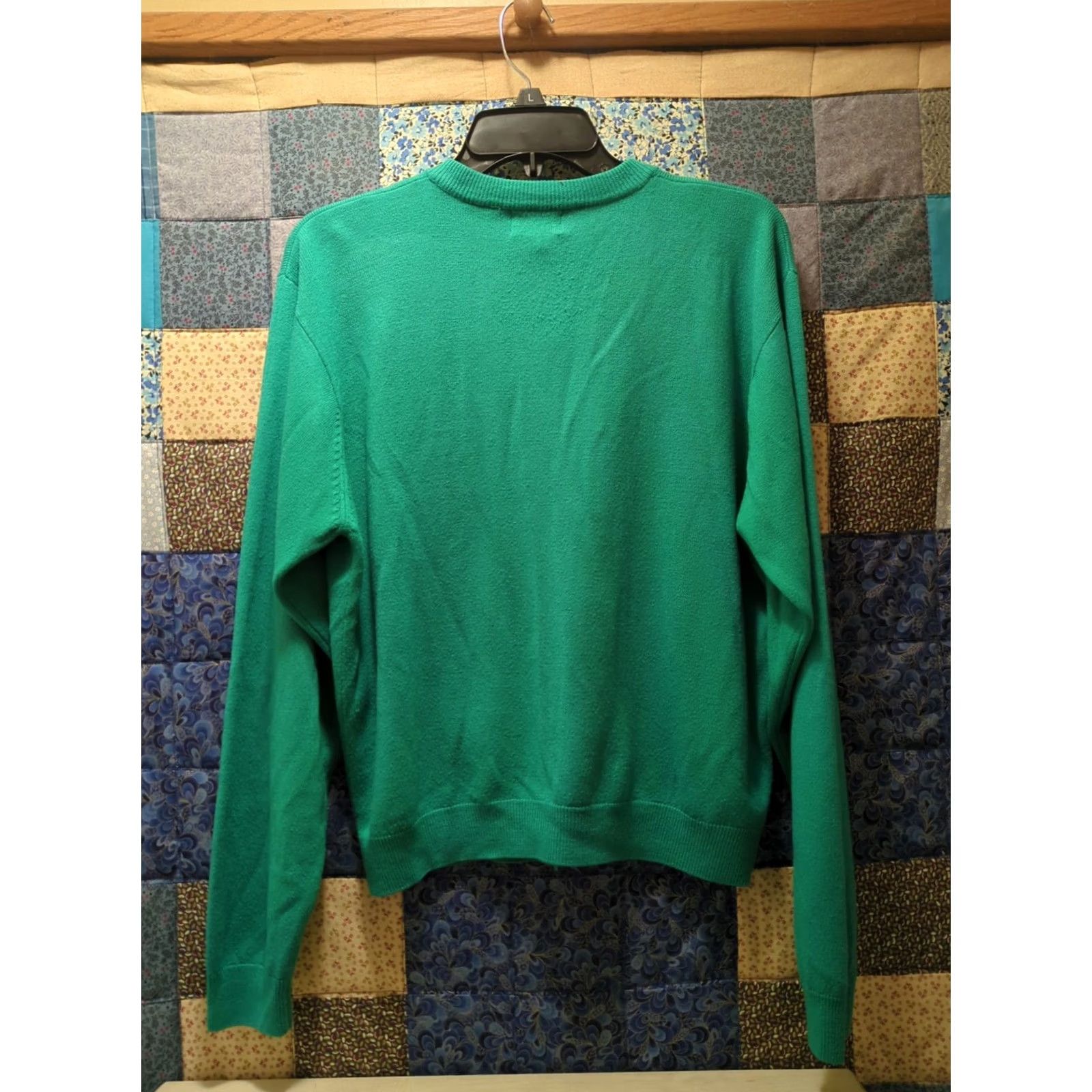 Vintage VINTAGE Kerri & Kelsey Women Cardigan Sweater XL Turquoise 100% Soft Acrylic Buttons Knit Size XL / US 12-14 / IT 48-50 - 4 Thumbnail
