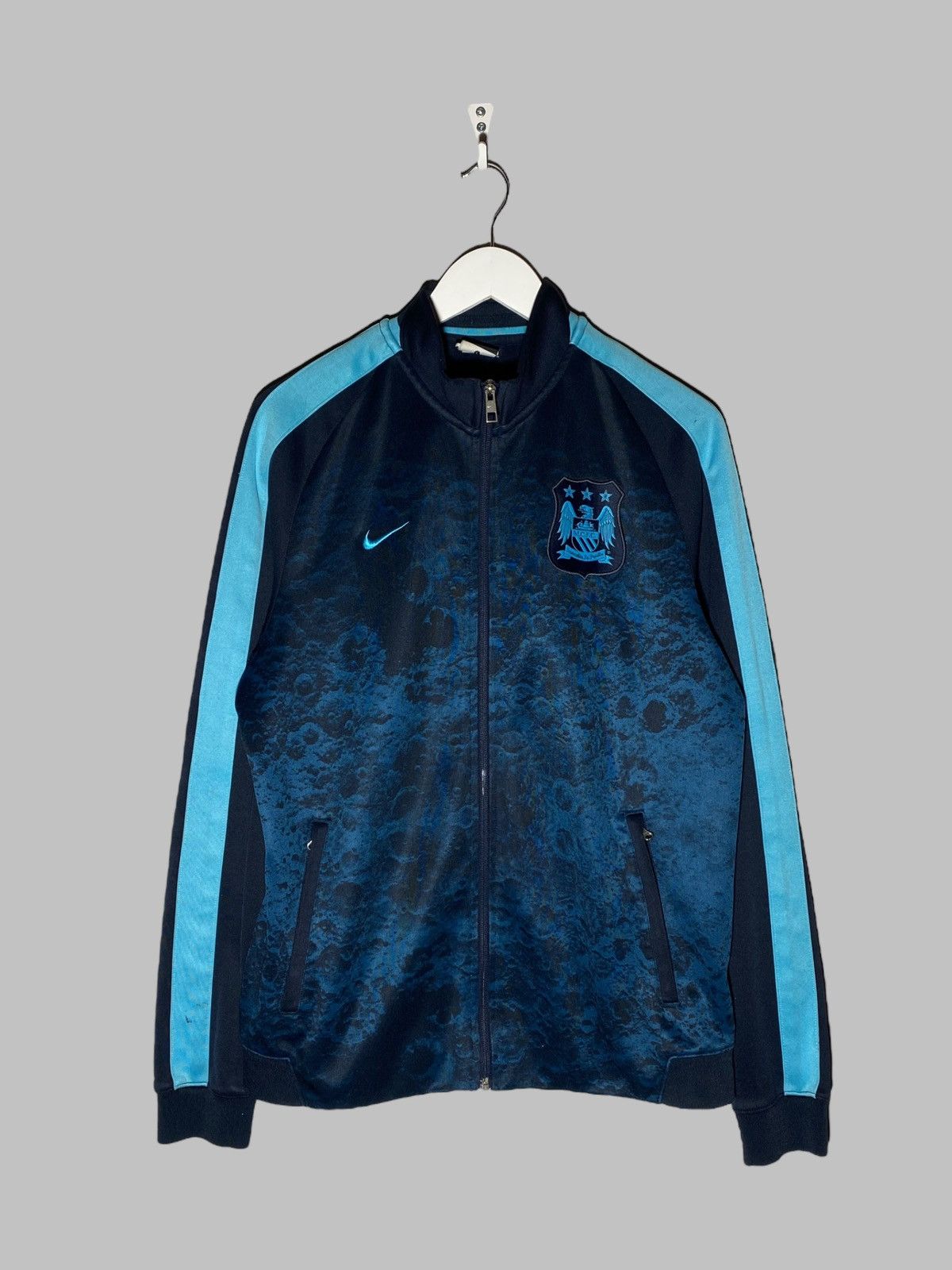Nike 🔥 Nike Manchester City Drill Track Jacket Moon Print Y2k 🔥 Size US L / EU 52-54 / 3 - 1 Thumbnail