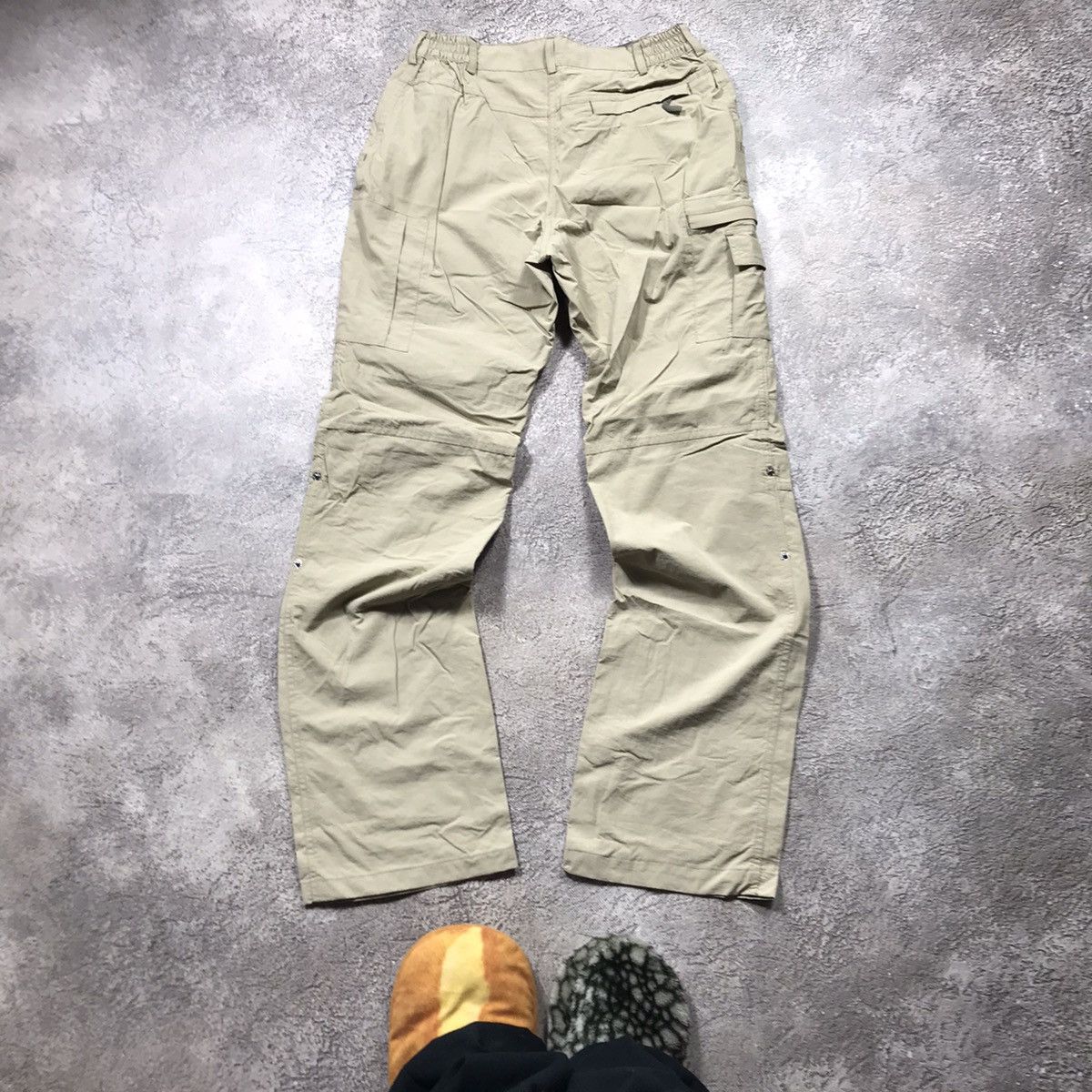 Vintage Vintage 90s Baggy Cargo Pants Distressed Parachute Grunge 29 Size 29" - 6 Thumbnail