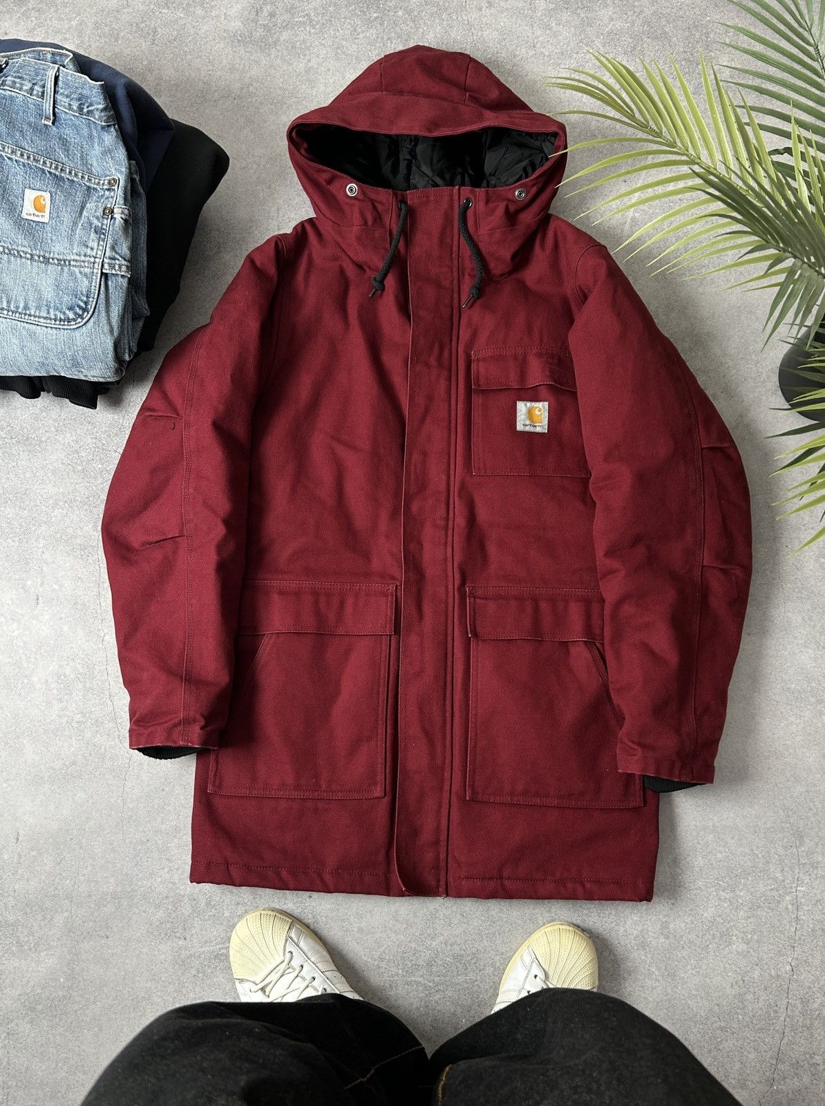 Carhartt Carhartt Siberian parka jacket mens burgundy jacket Size US S / EU 44-46 / 1 - 1 Thumbnail