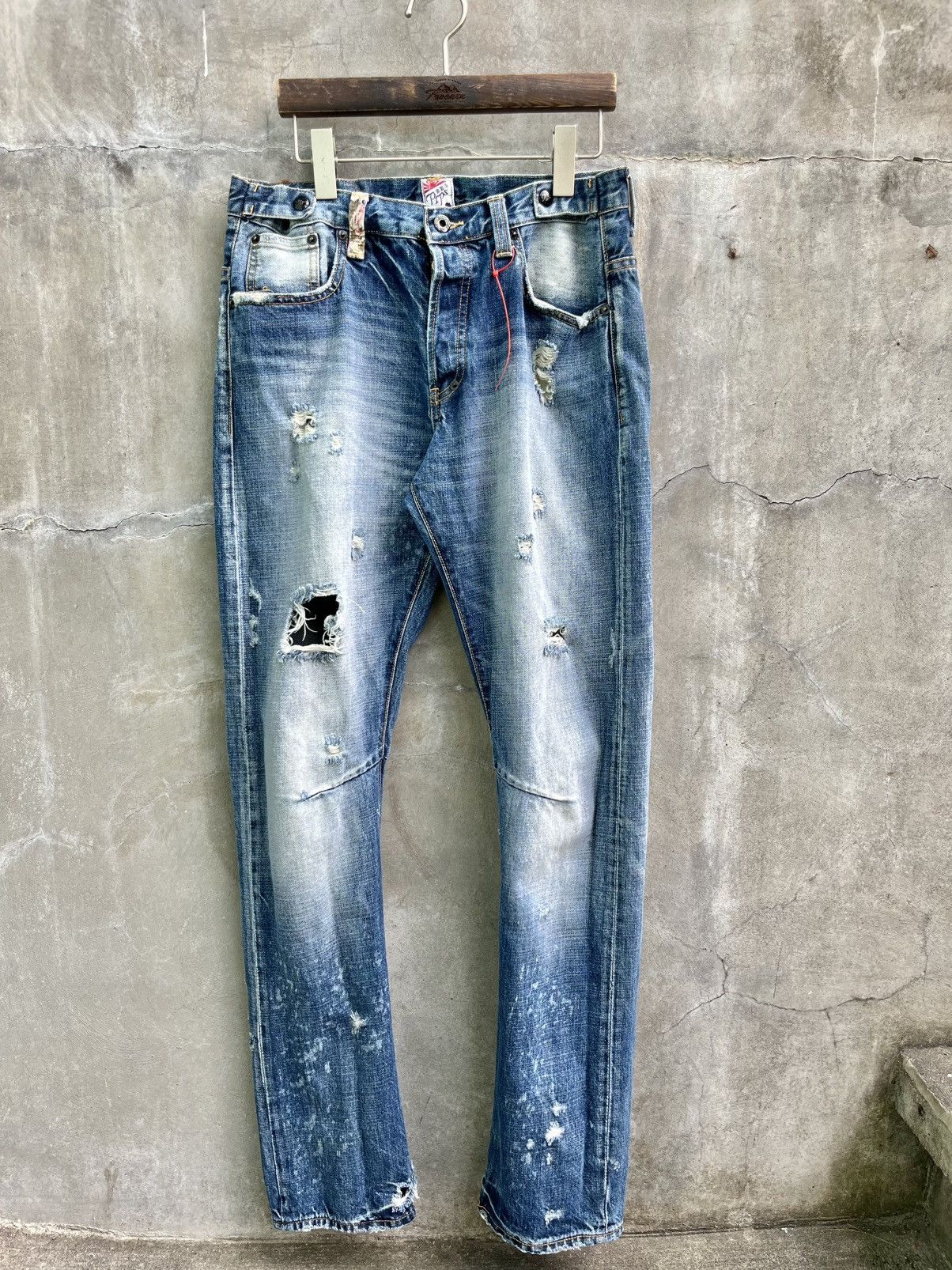 Prps Distressed Denim Jeans Size US 30 / EU 46 - 1 Thumbnail