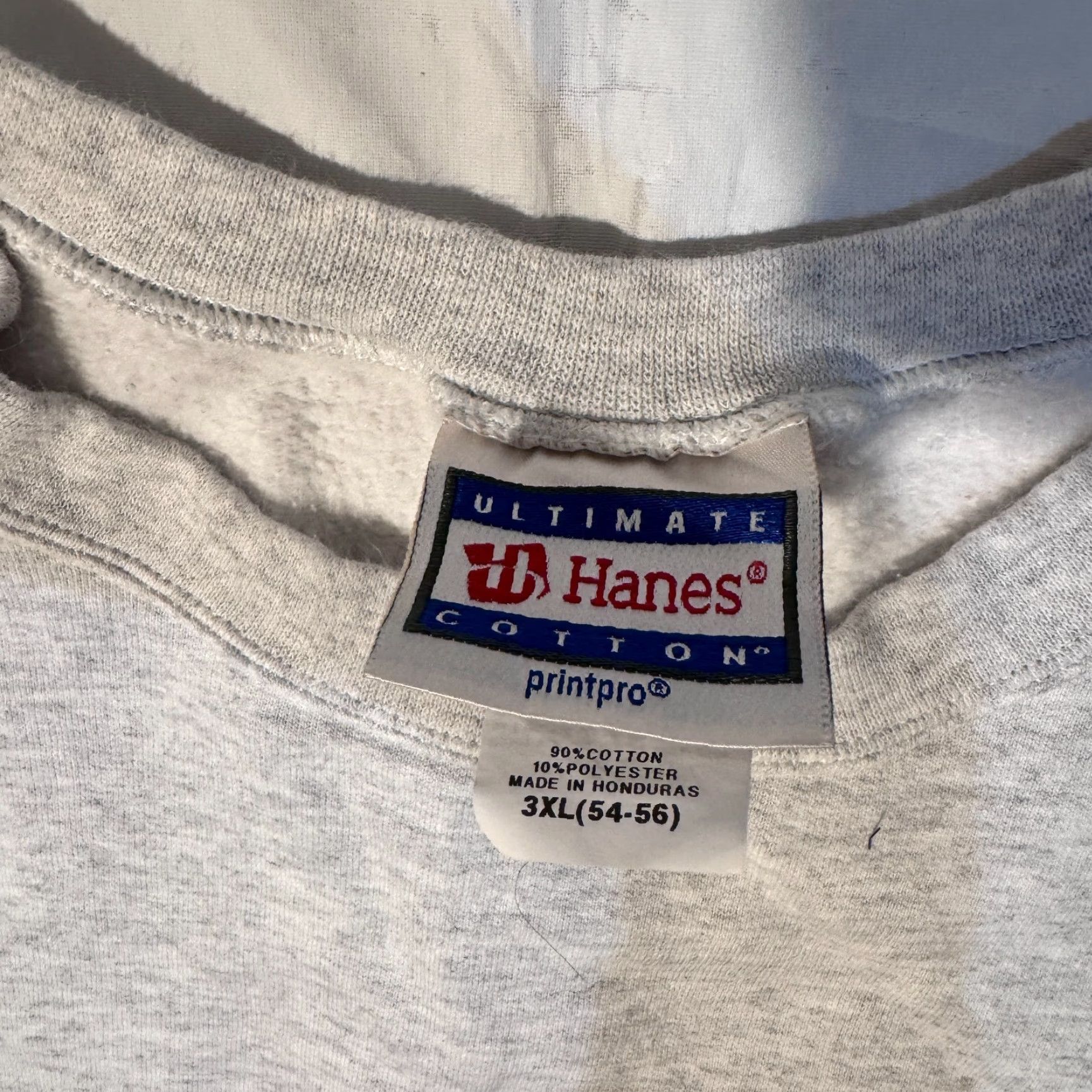 Hanes VINTAGE Hanes Sweatshirt 3XL White Cotton Printpro Blank 90s Ultimate Size US XXL / EU 58 / 5 - 2 Thumbnail