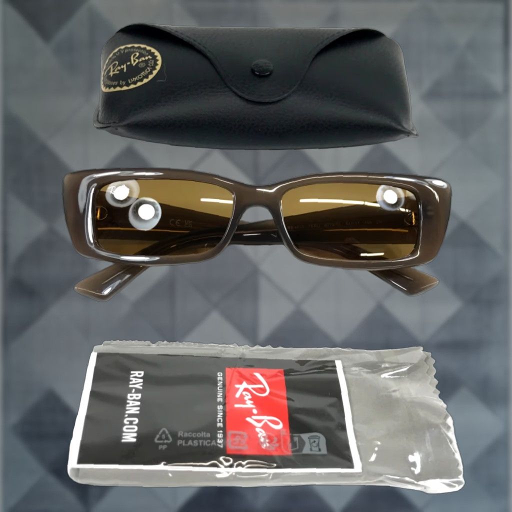 VINTAGE Ray-Ban Women's Sunglasses Cat Eye RB4425 TERU 6779/73 Brown Tinted UV400 Lightweight Plastic Frames