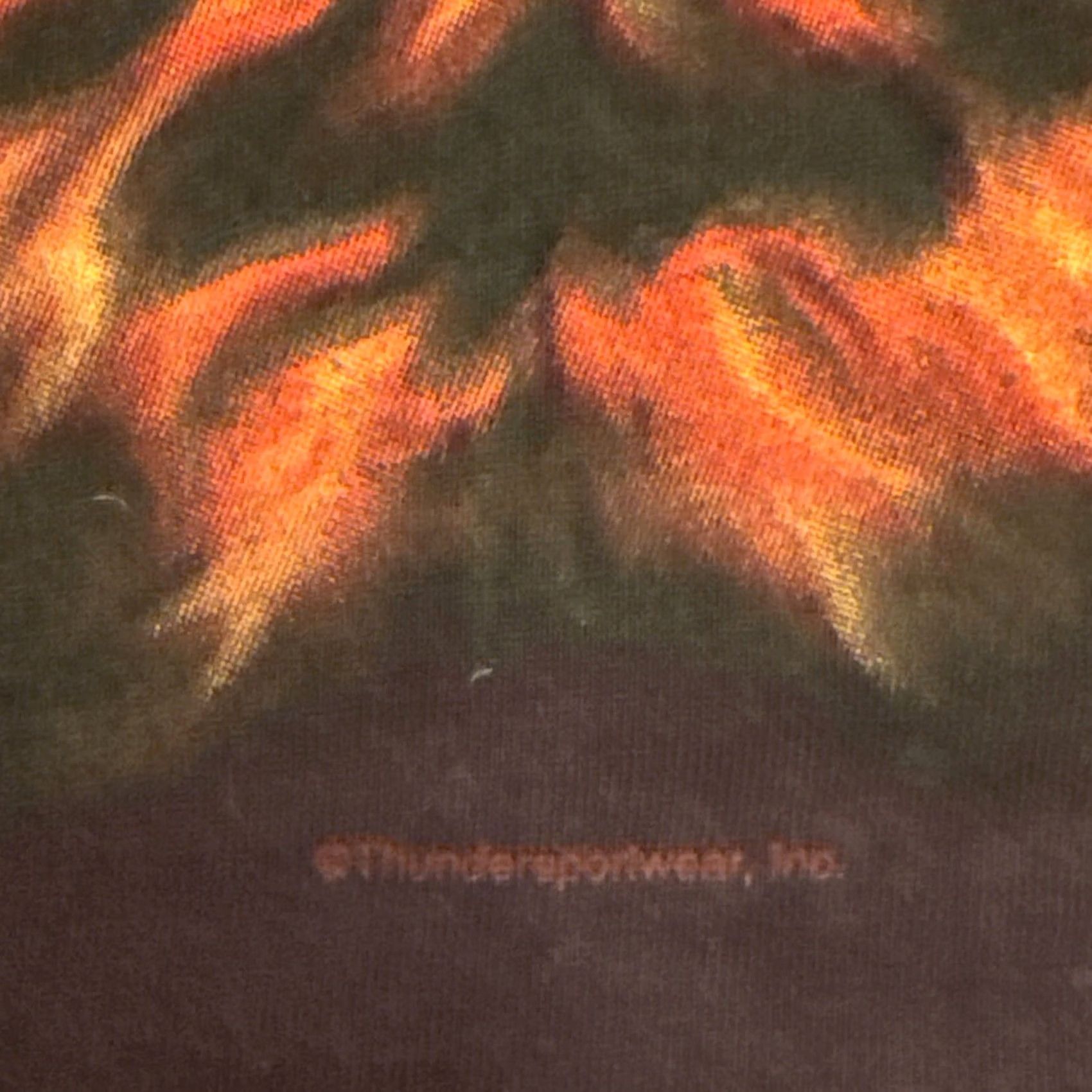 Vintage VINTAGE Thunder Sports Wear inc Flaming skull T-shirt L Black 1995-2000 Delta Pro Weight Size US L / EU 52-54 / 3 - 2 Thumbnail