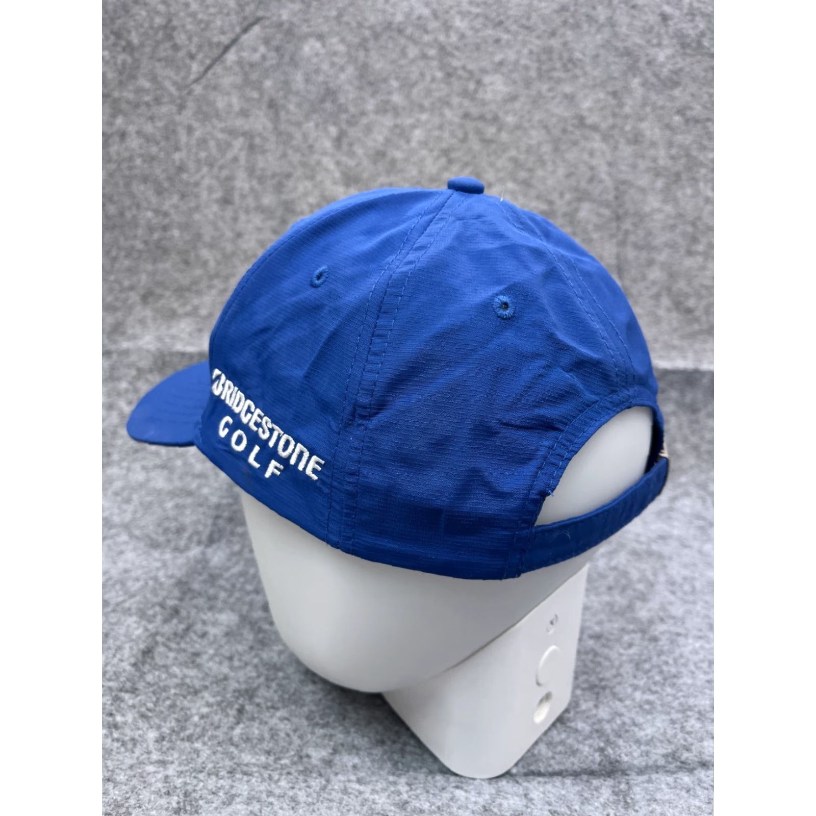 Vintage Bridgestone Hat Cap Golf Mens One Size Blue Cotton Polyester Twill Adjustable Outdoor Golf Hat Cap0.14 Size ONE SIZE - 6 Thumbnail
