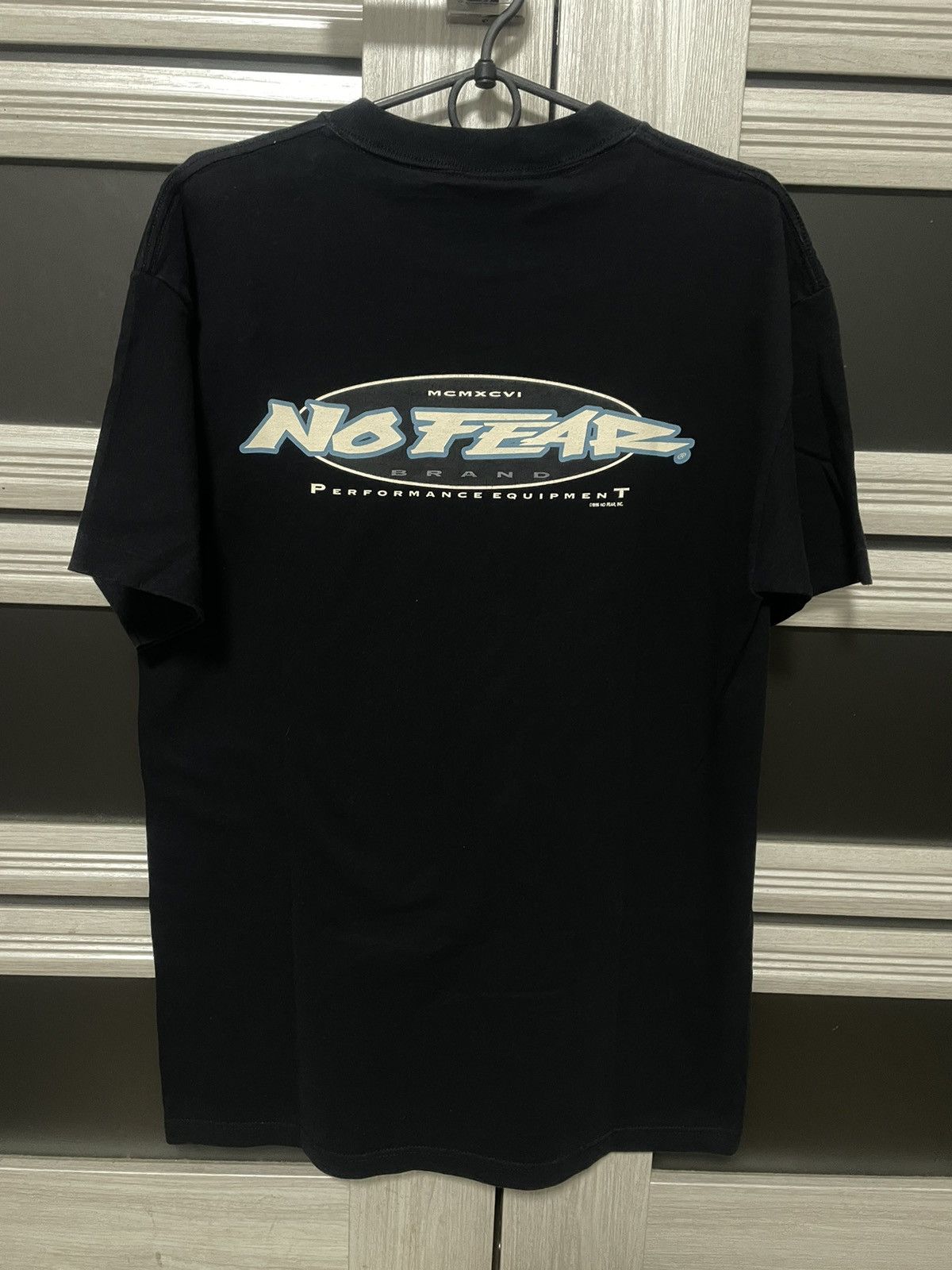 Vintage 1996 No Fear Performance Equipment Tee Logo T-Shirt