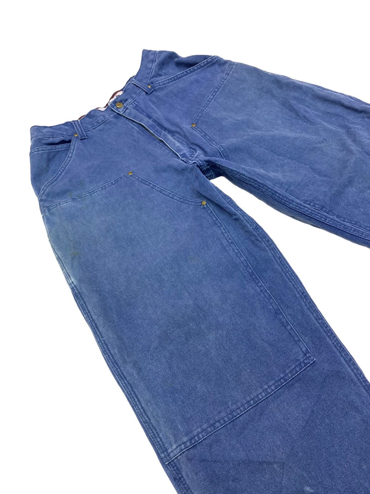 Vintage SOVIET CARPENTER DOUBLE KNEE PANT Size US 29 - 2 Thumbnail