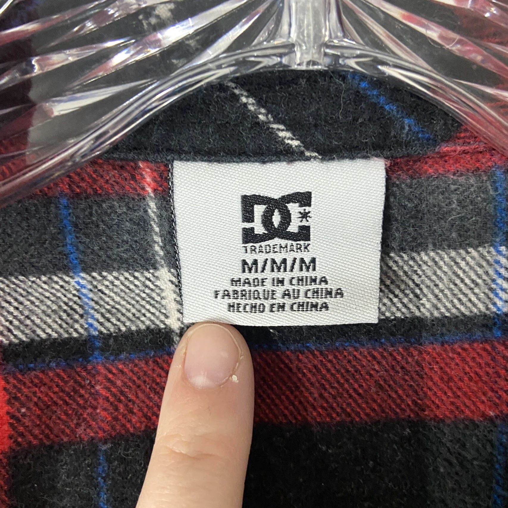 Vintage DC Red Plaid Button-Up Shirt Men M Long Sleeve Red DC Size US M / EU 48-50 / 2 - 6 Thumbnail