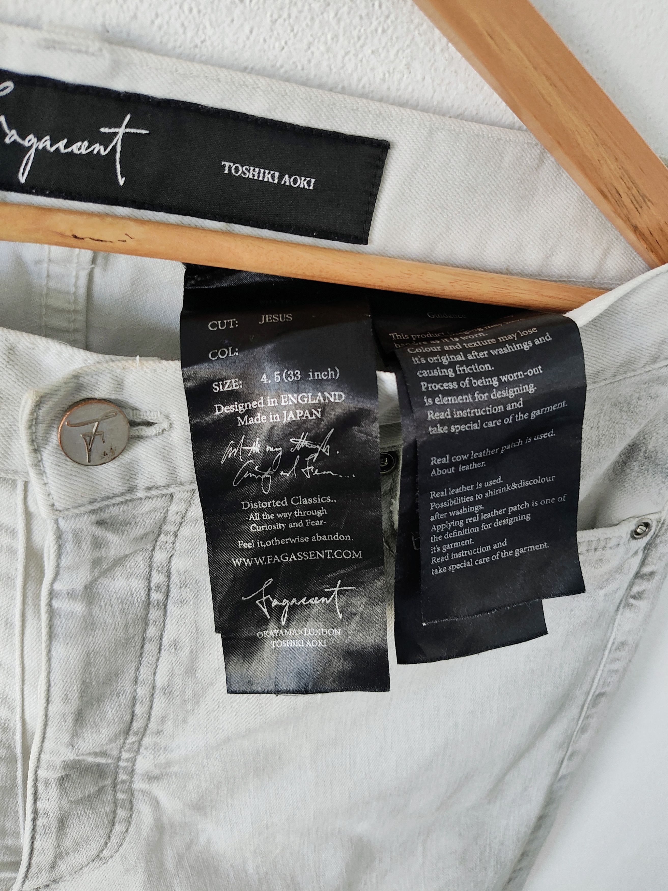 Fagassent Toshiki Aoki JESUS CUT JEANS Size US 33 - 7 Thumbnail