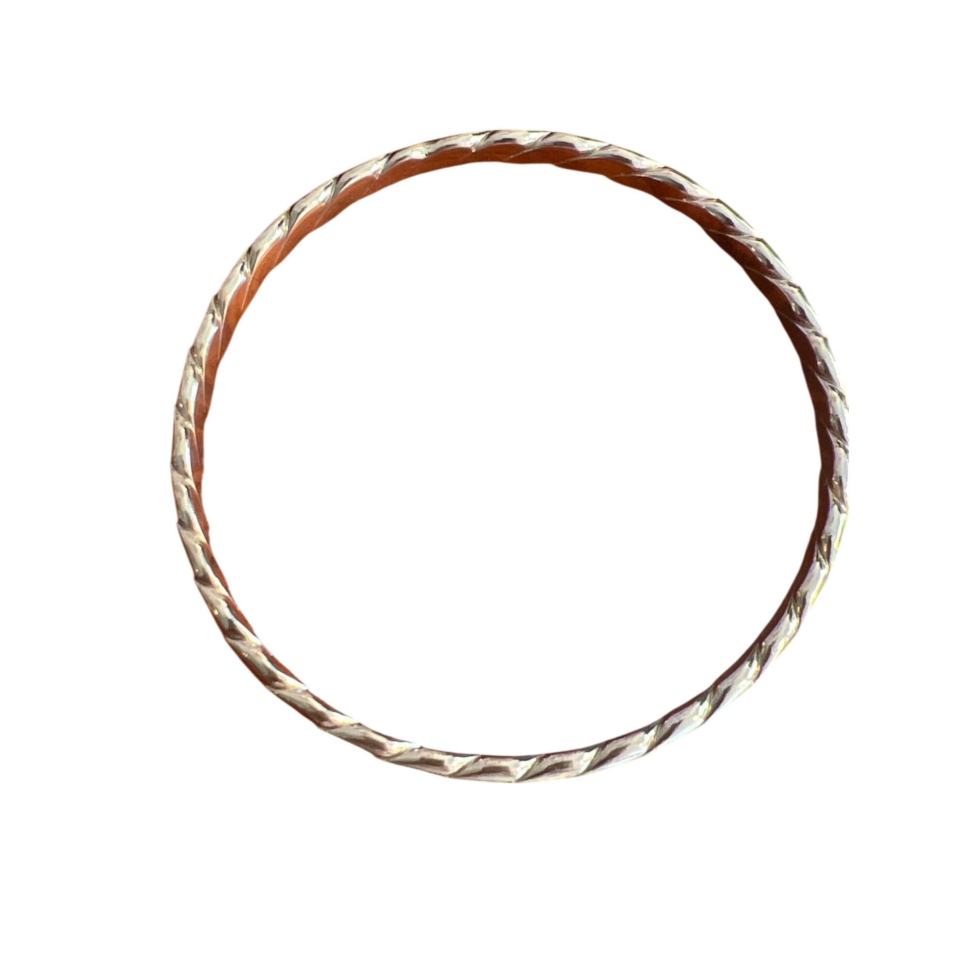 Monet Vintage Monet Silver Tone Twisted Bangle Bracelet Layer Stac Size ONE SIZE - 3 Thumbnail