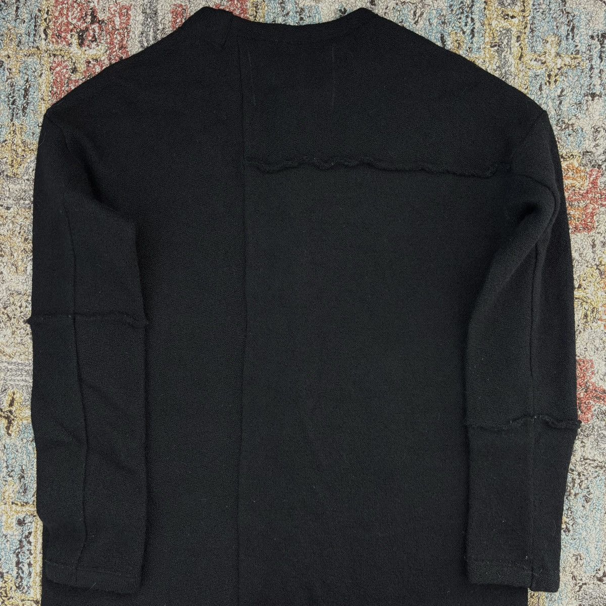 Archivio J.M. Ribot Klasica Sabron Patch Worked Loose Cardigan Wool Japan Size US M / EU 48-50 / 2 - 5 Thumbnail