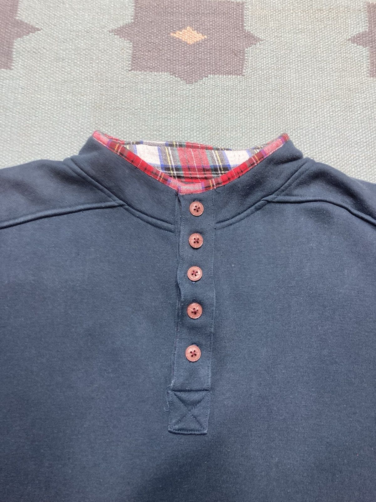 Vintage Vtg sweatshirt Snowshoe Thompson Michigan fishing henley XL Size US XL / EU 56 / 4 - 6 Thumbnail