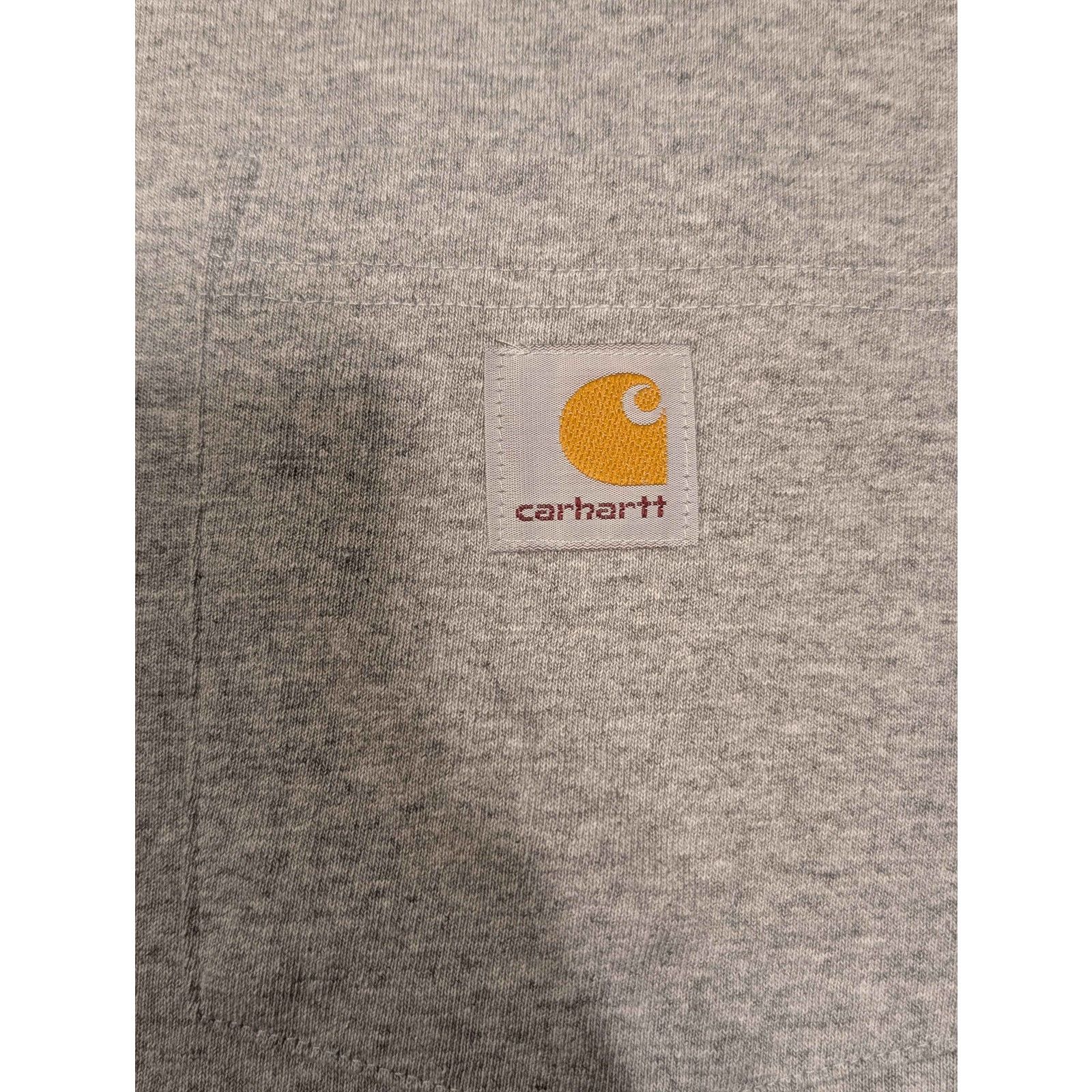 Carhartt Carhartt Pocket T Shirt Size 2XL Light Grey Loose Fit Size US XXL / EU 58 / 5 - 2 Thumbnail