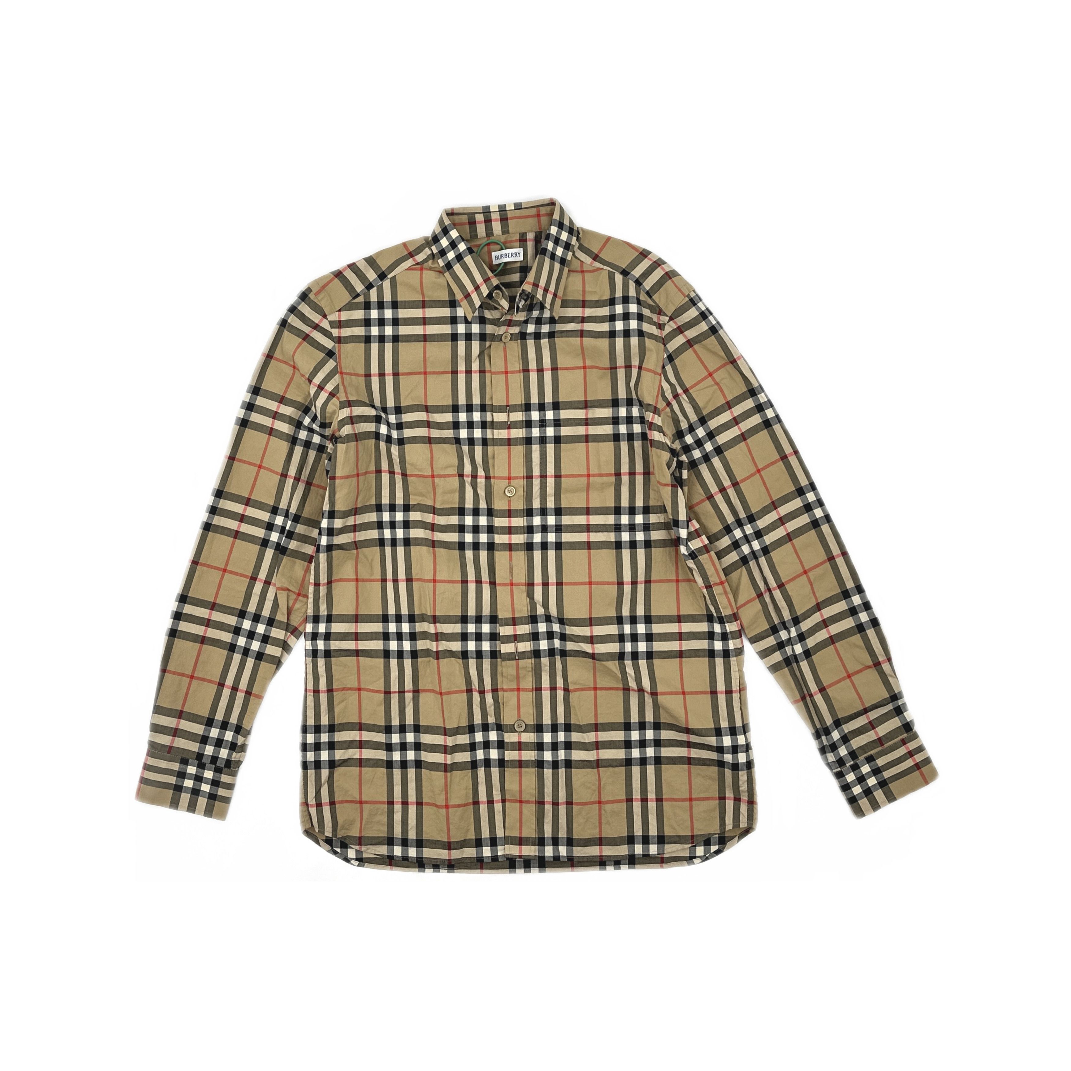 Burberry Burberry Check Long Sleeve Shirt Size M Size US M / EU 48-50 / 2 - 1 Thumbnail