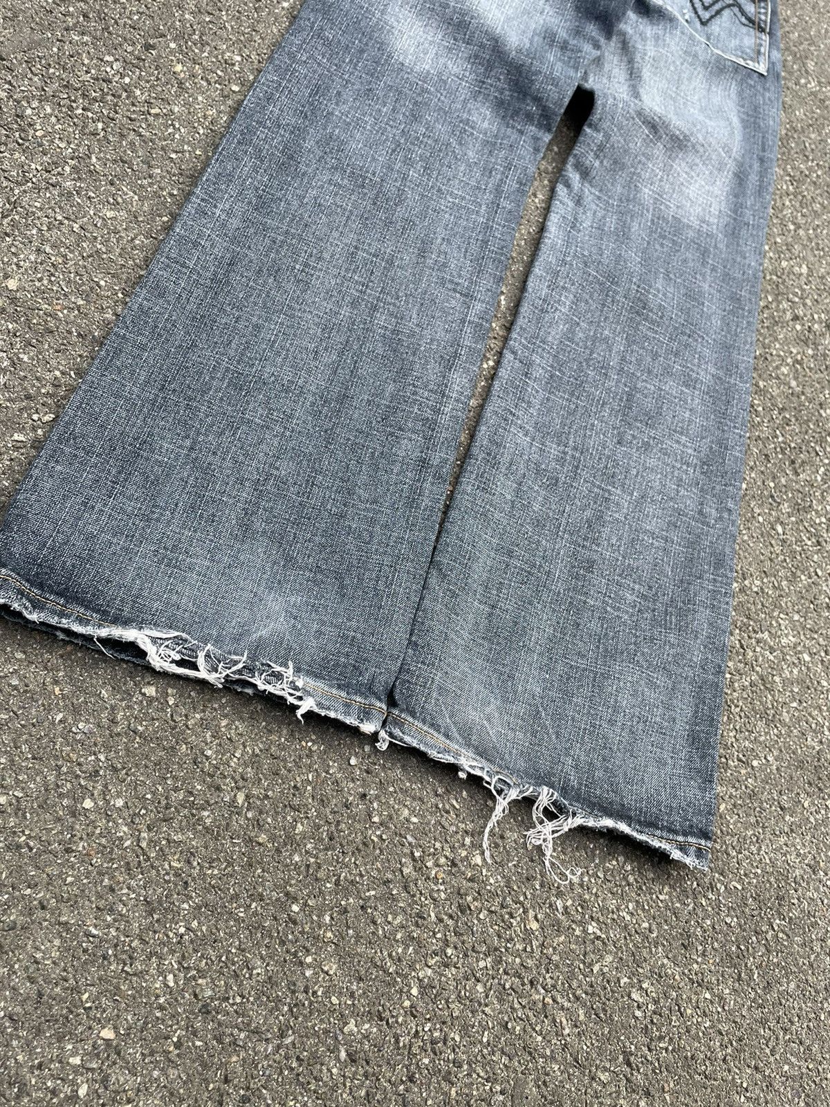 Japanese Brand × Vintage Y2K Biker Chrome Hearts Style Straight Fit Jeans Size US 32 / EU 48 - 6 Thumbnail