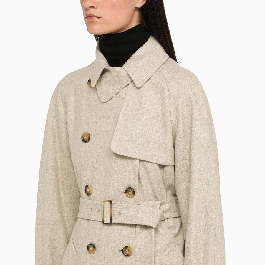 Max Mara o1d2blof0824 Coat in Beige Size M / US 6-8 / IT 42-44 - 4 Thumbnail