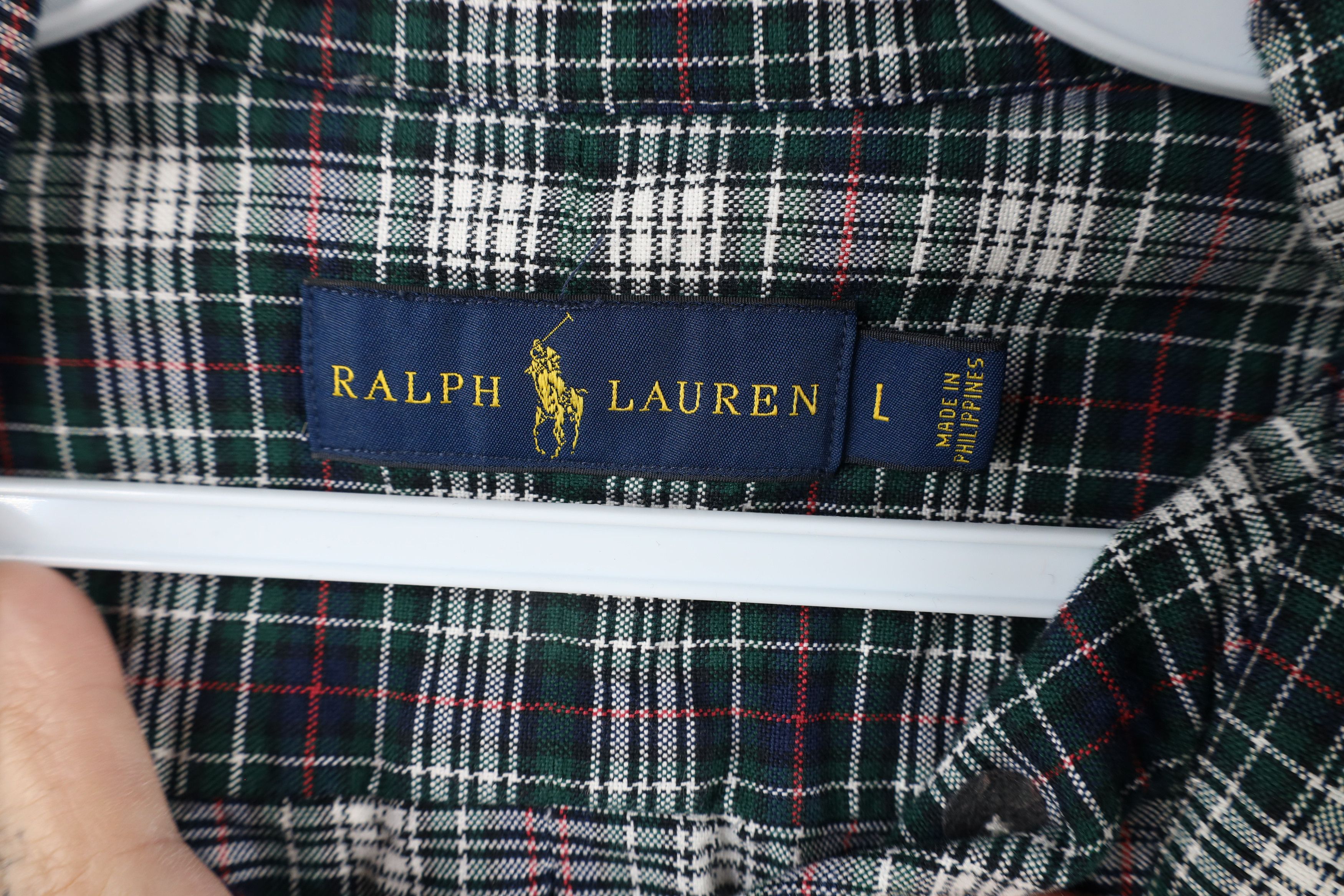 Ralph Lauren × Vintage Vintage Ralph Lauren Heavyweight Button Down Shirt Plaid Size US L / EU 52-54 / 3 - 5 Thumbnail