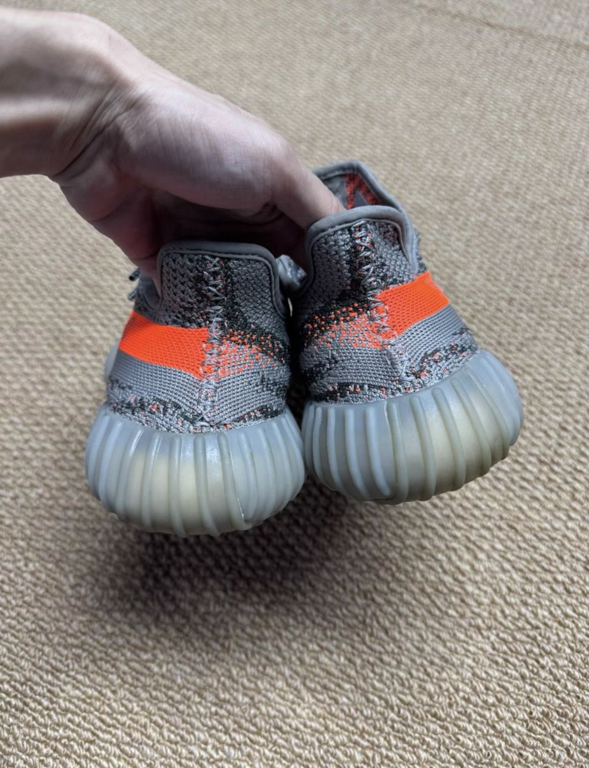 Adidas Adidas Yeezy 350 Grey Orange Static K37 Size US 8.5 / EU 41-42 - 6 Thumbnail