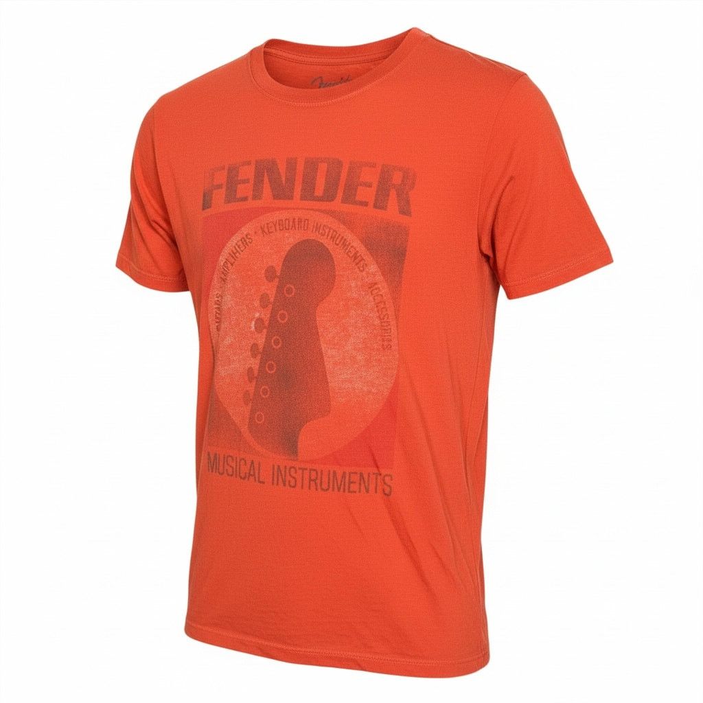 Lucky Brand Lucky Brand x Fender Orange Retro Vintage Guitar T-Shirt S Size US S / EU 44-46 / 1 - 1 Thumbnail