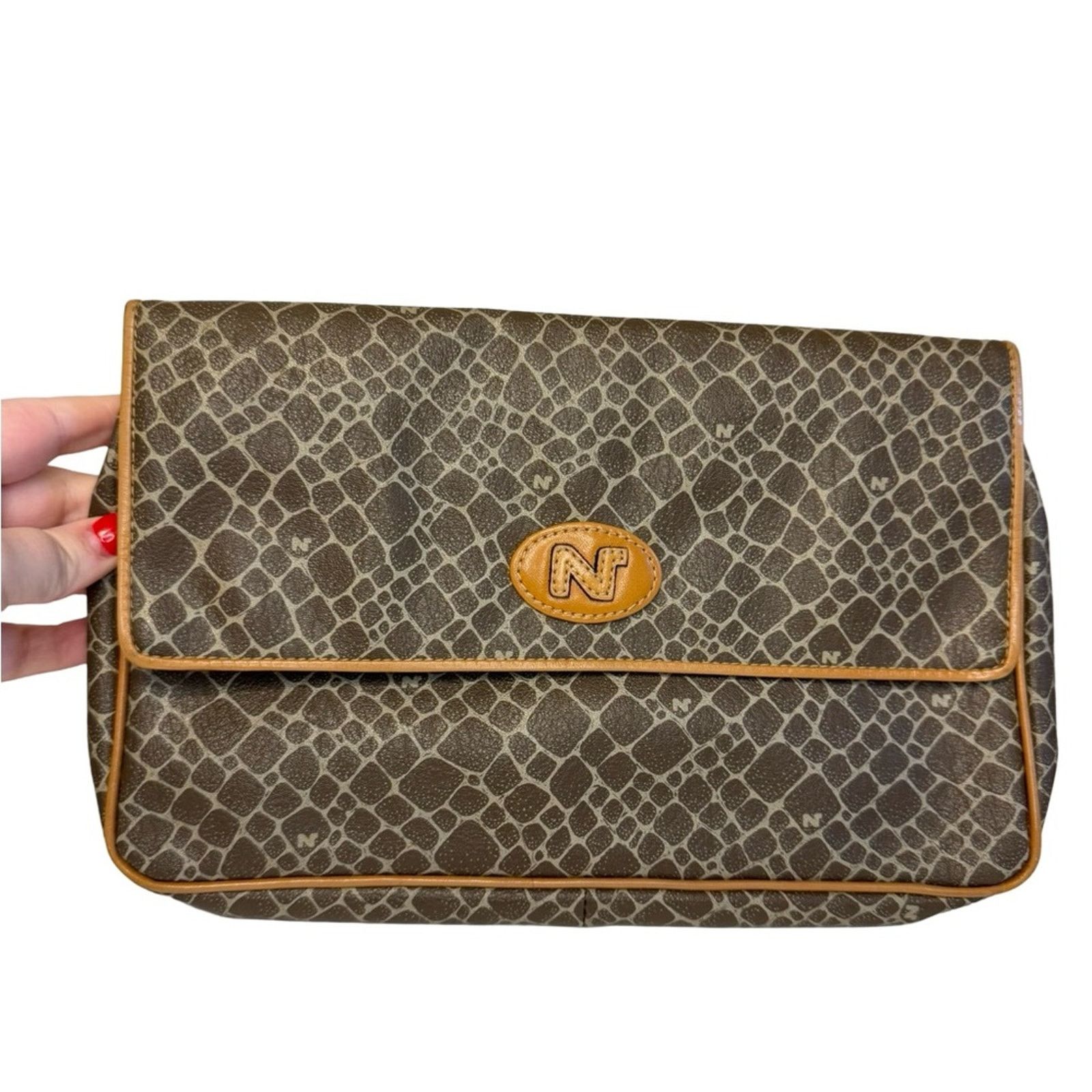 Nina Ricci Vintage Clutch Pouch Designer Luxury